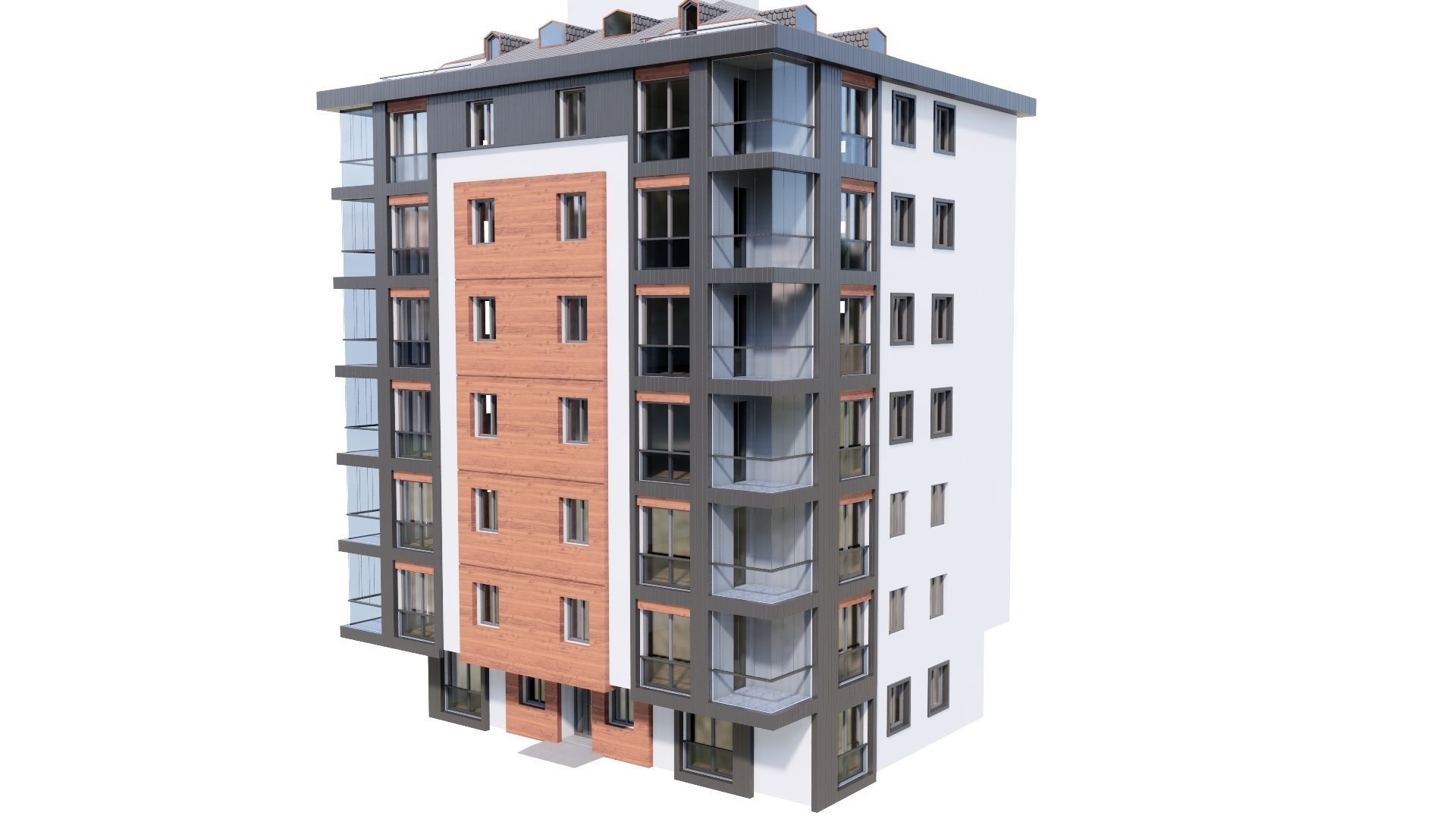 HOUSE 123 Low-poly 3D model_41