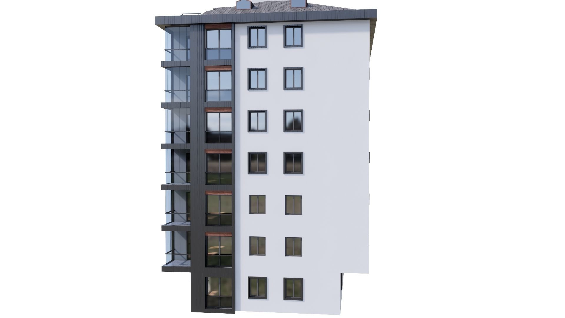 HOUSE 123 Low-poly 3D model_12