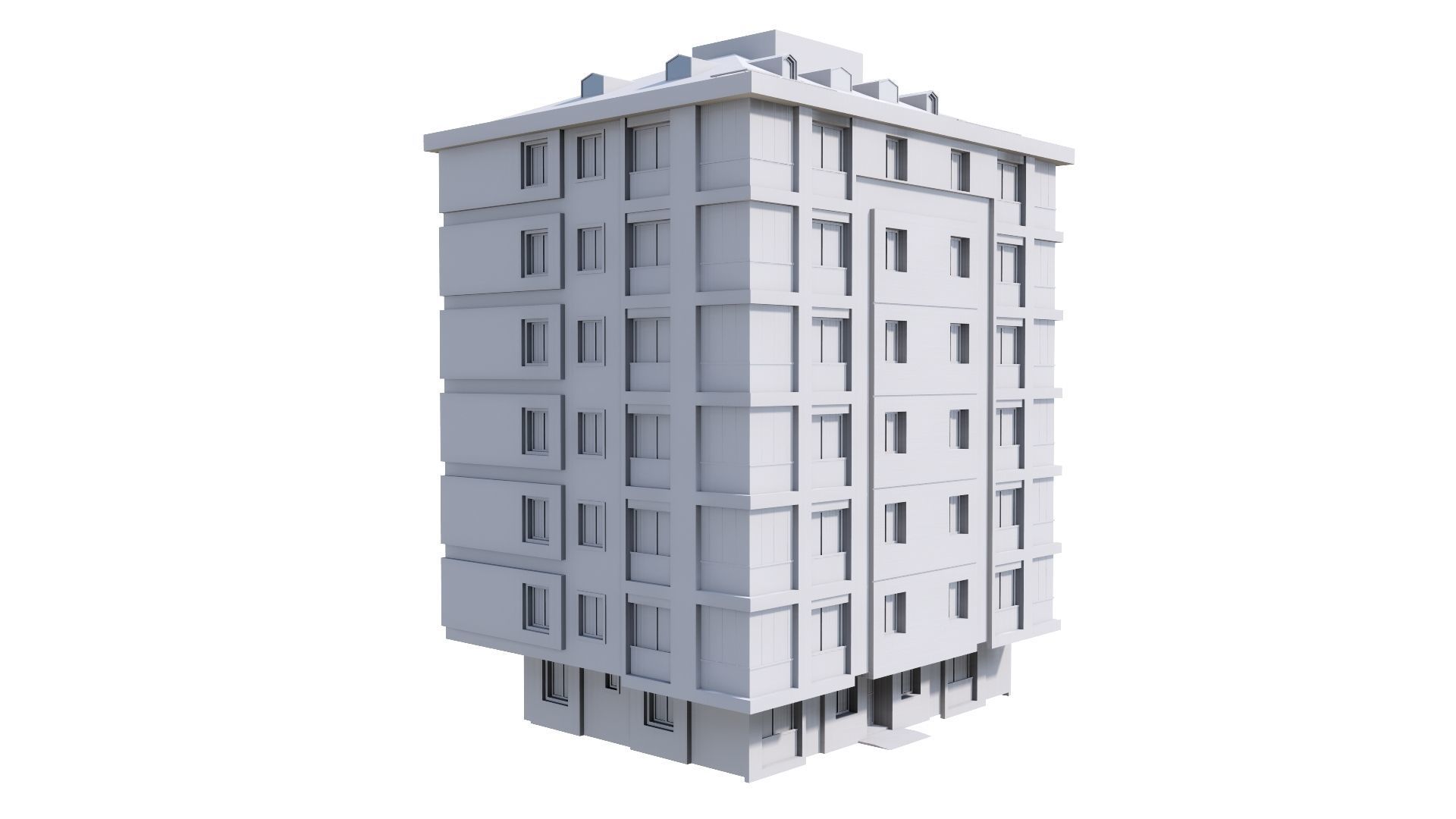 HOUSE 123 Low-poly 3D model_43