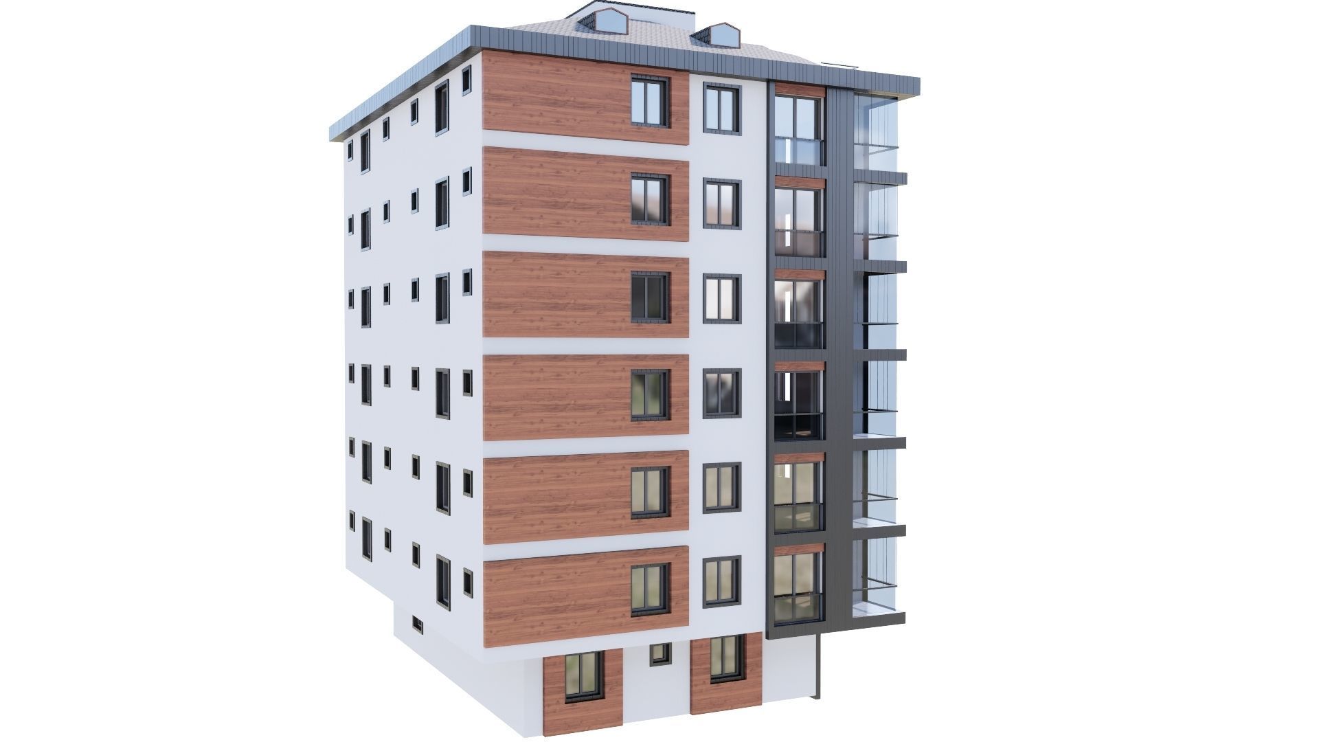 HOUSE 123 Low-poly 3D model_28