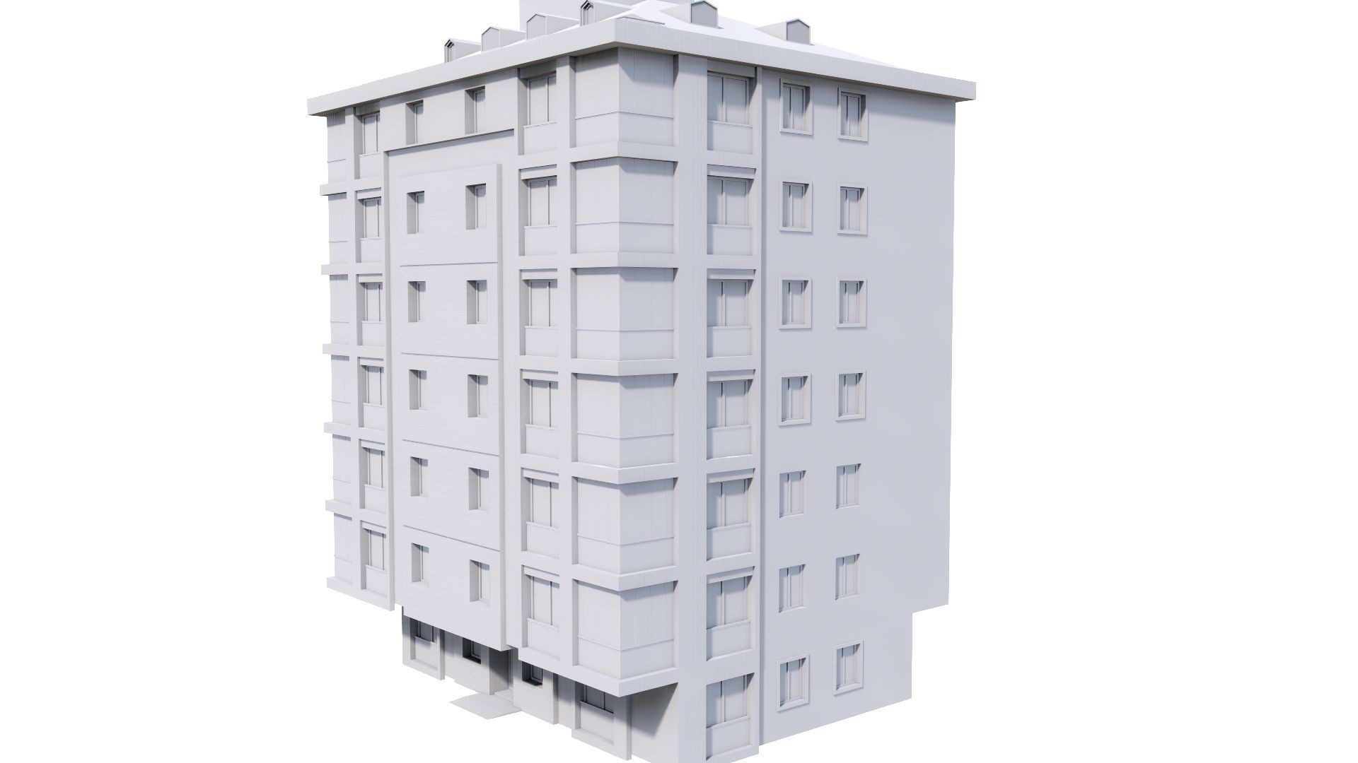 HOUSE 123 Low-poly 3D model_45