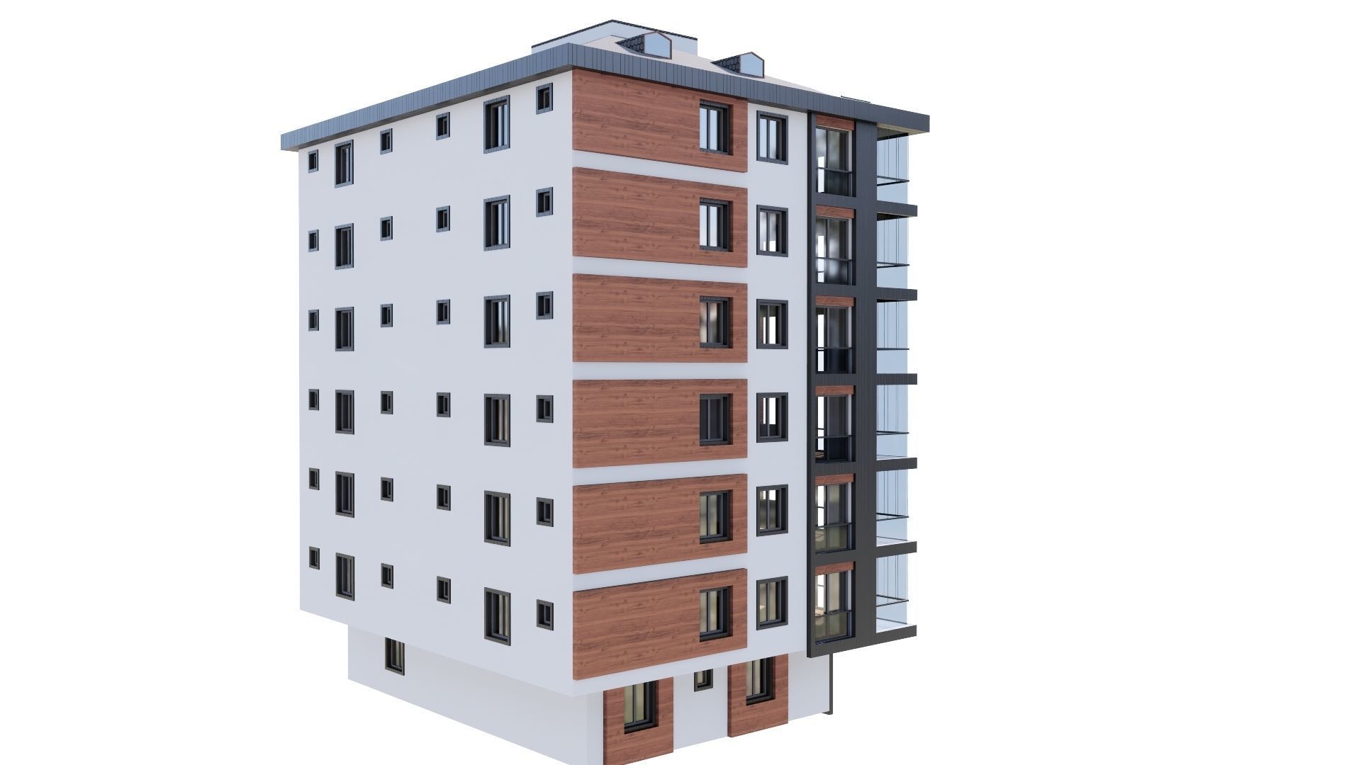 HOUSE 123 Low-poly 3D model_24