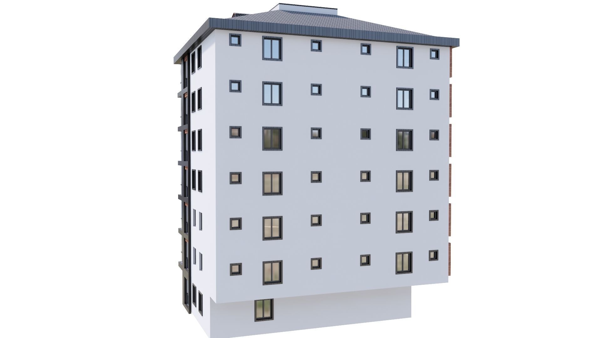 HOUSE 123 Low-poly 3D model_20