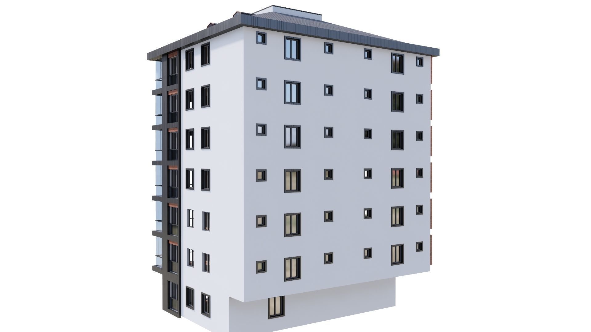 HOUSE 123 Low-poly 3D model_17