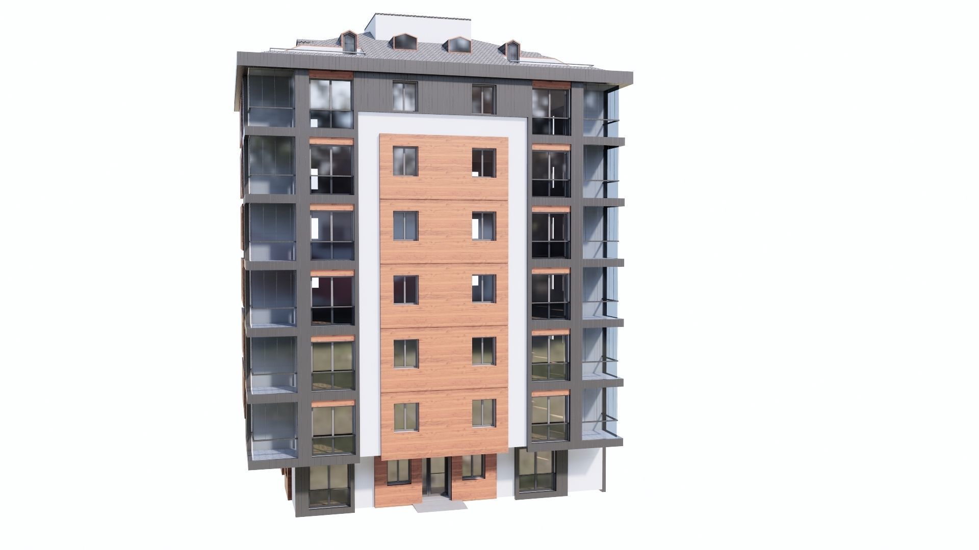 HOUSE 123 Low-poly 3D model_34