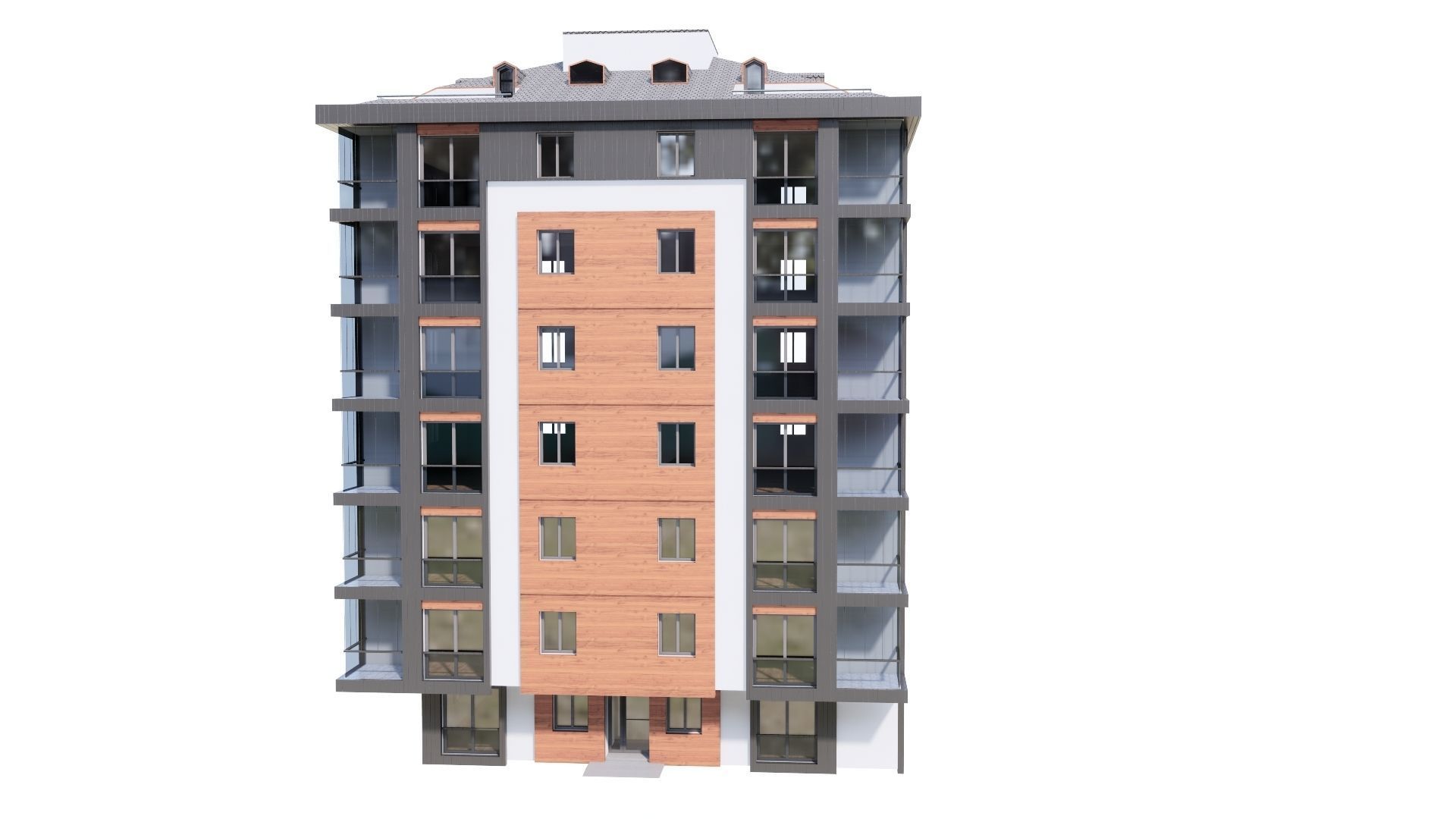 HOUSE 123 Low-poly 3D model_38