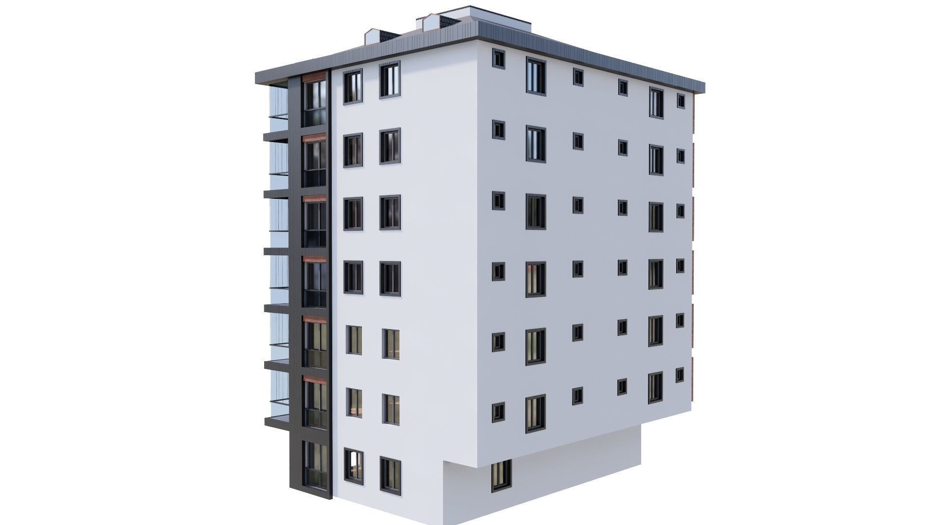 HOUSE 123 Low-poly 3D model_15