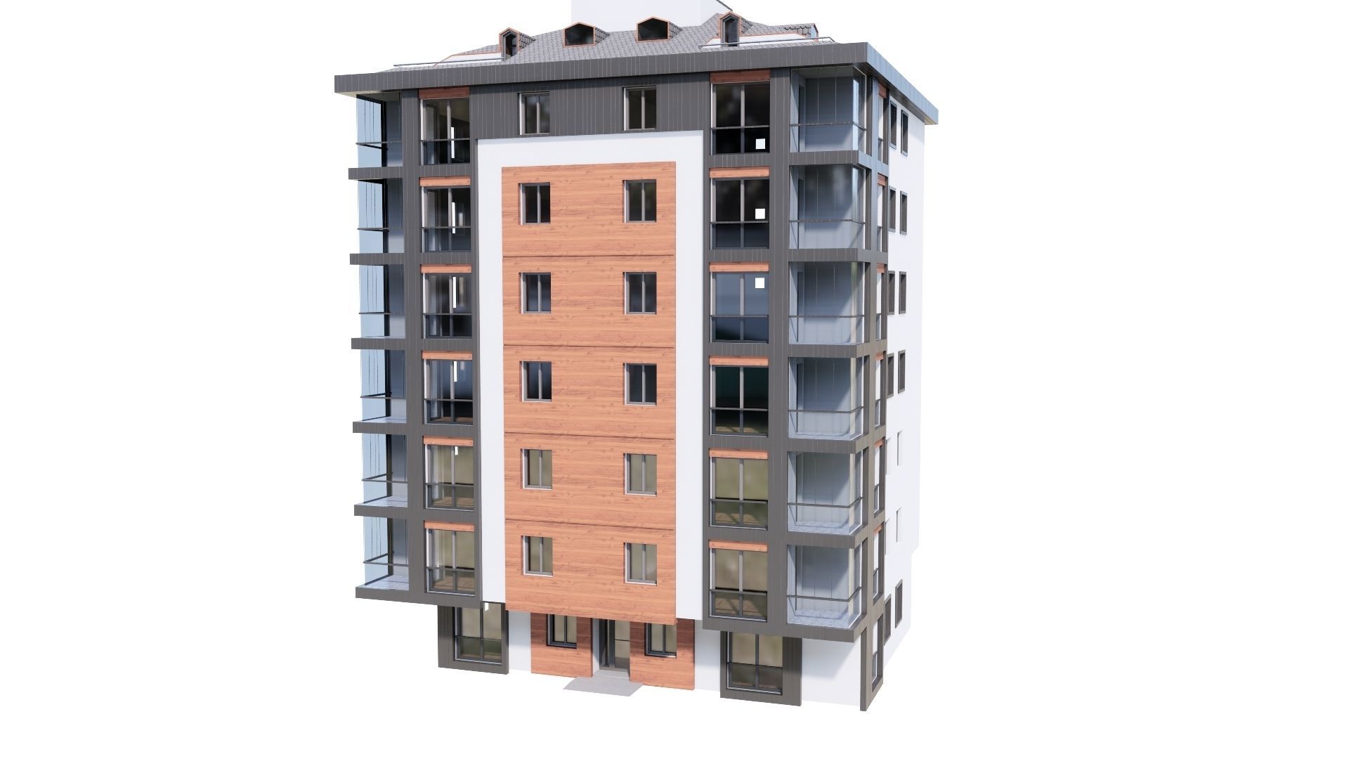 HOUSE 123 Low-poly 3D model_39