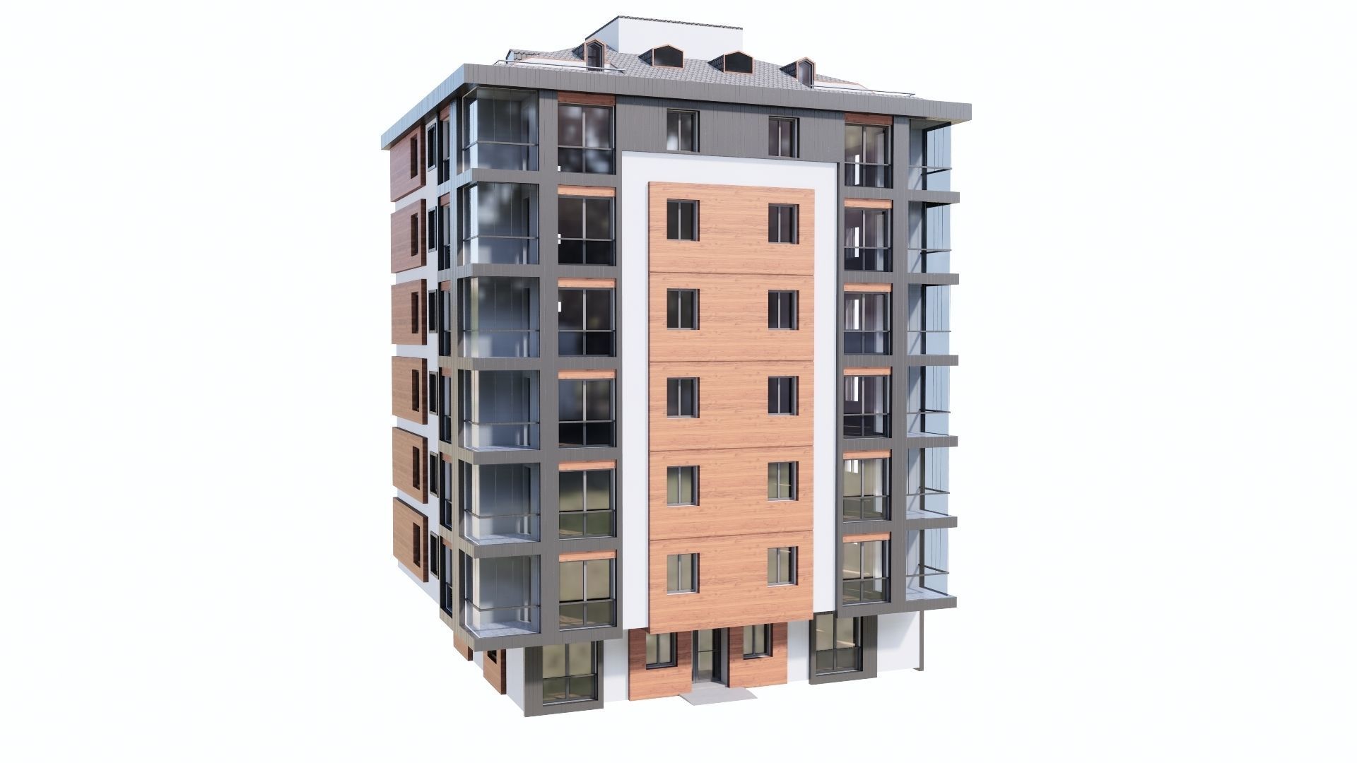 HOUSE 123 Low-poly 3D model_32