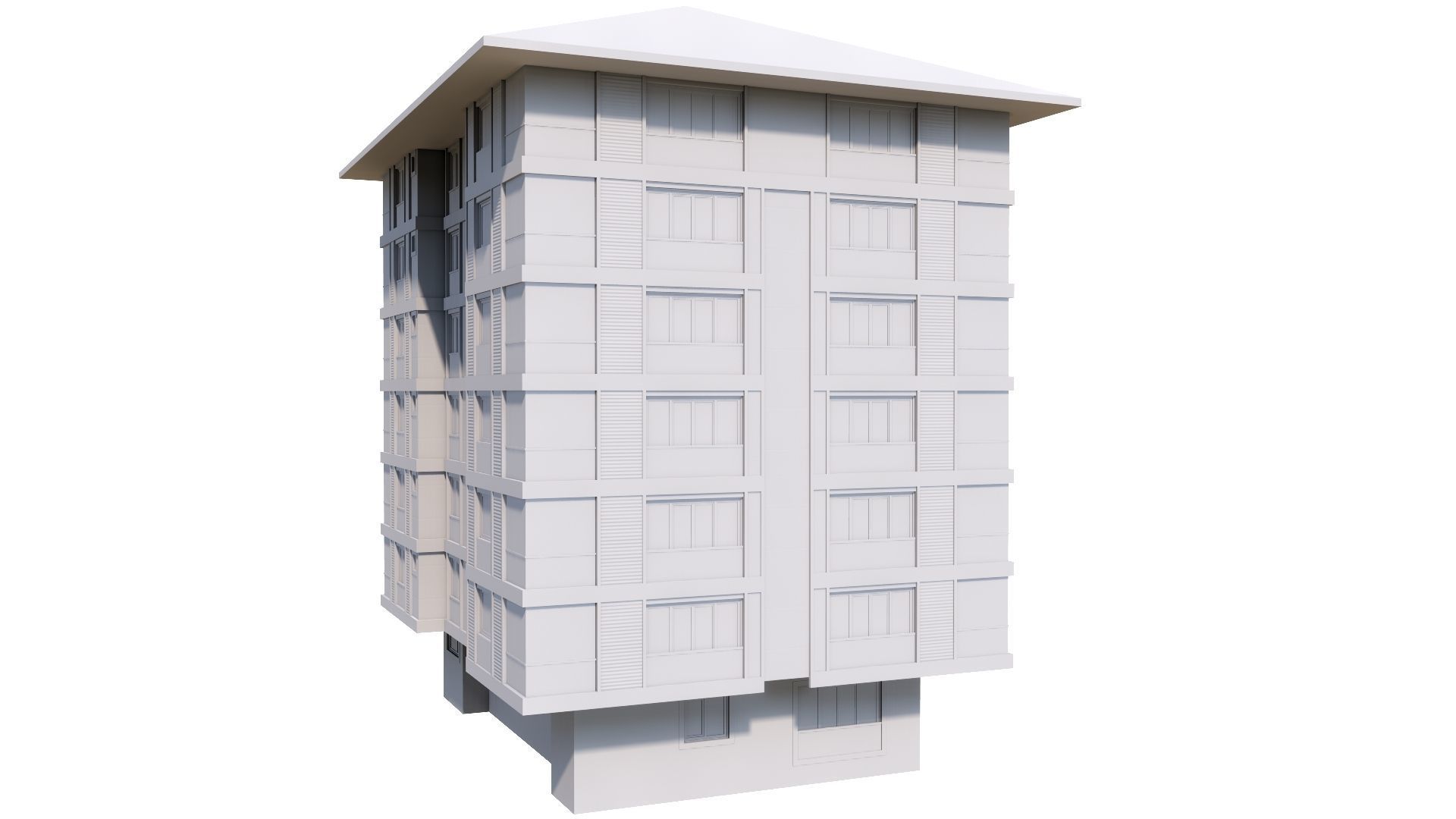 HOUSE 125 Low-poly 3D model_47