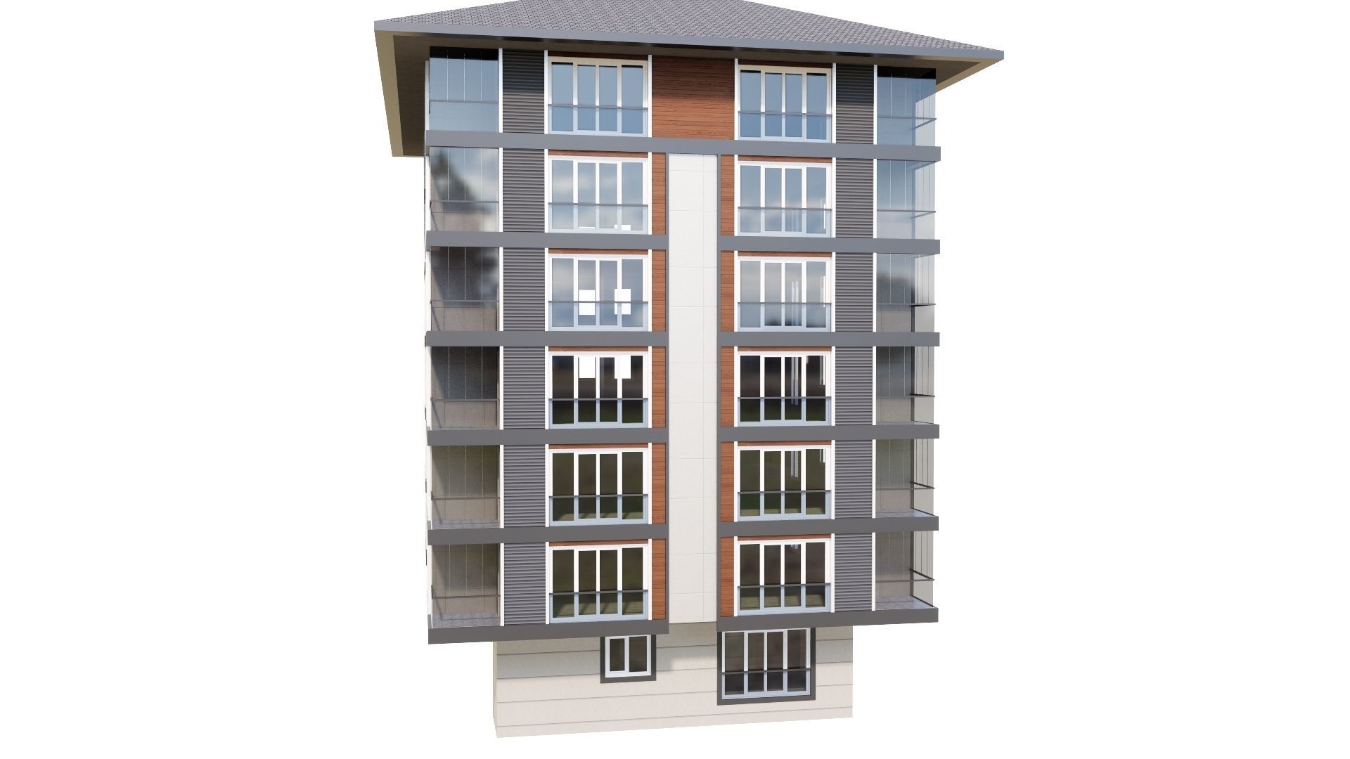 HOUSE 125 Low-poly 3D model_29