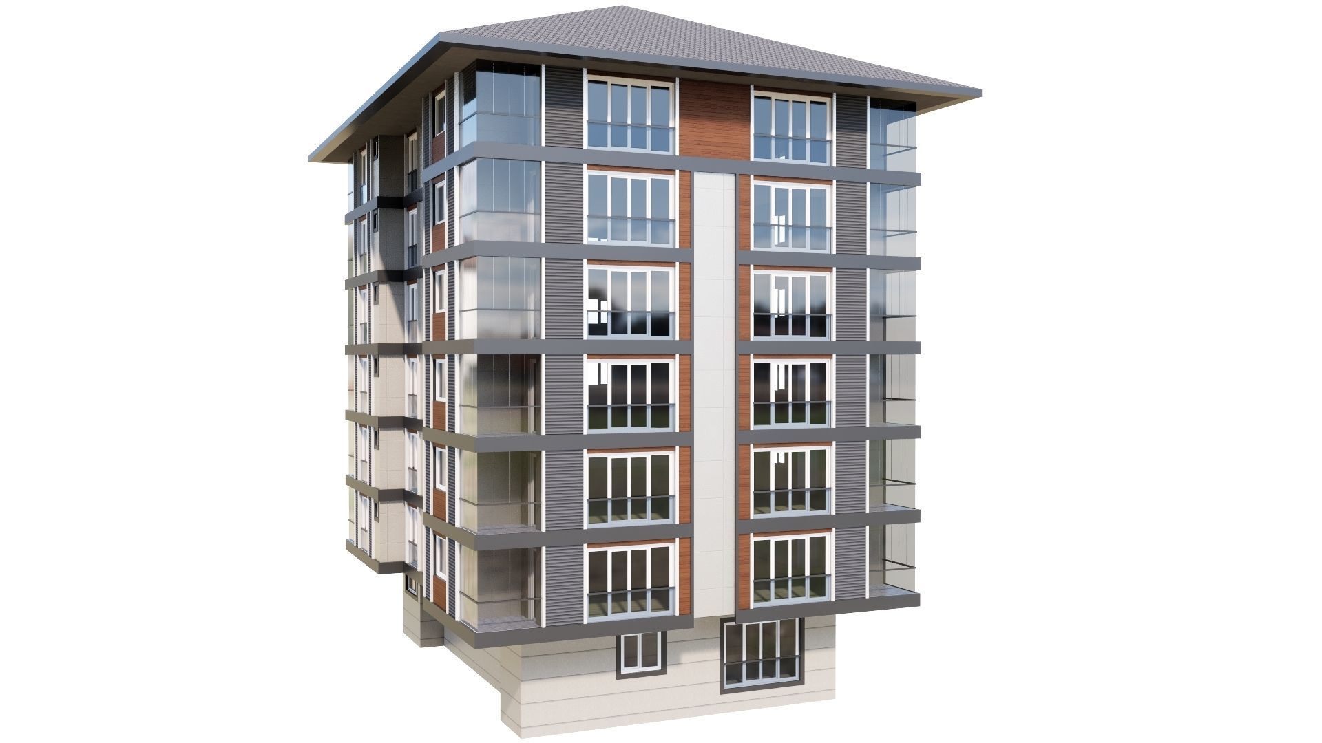 HOUSE 125 Low-poly 3D model_25