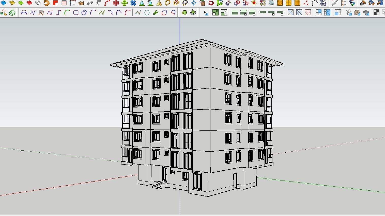 HOUSE 125 Low-poly 3D model_5