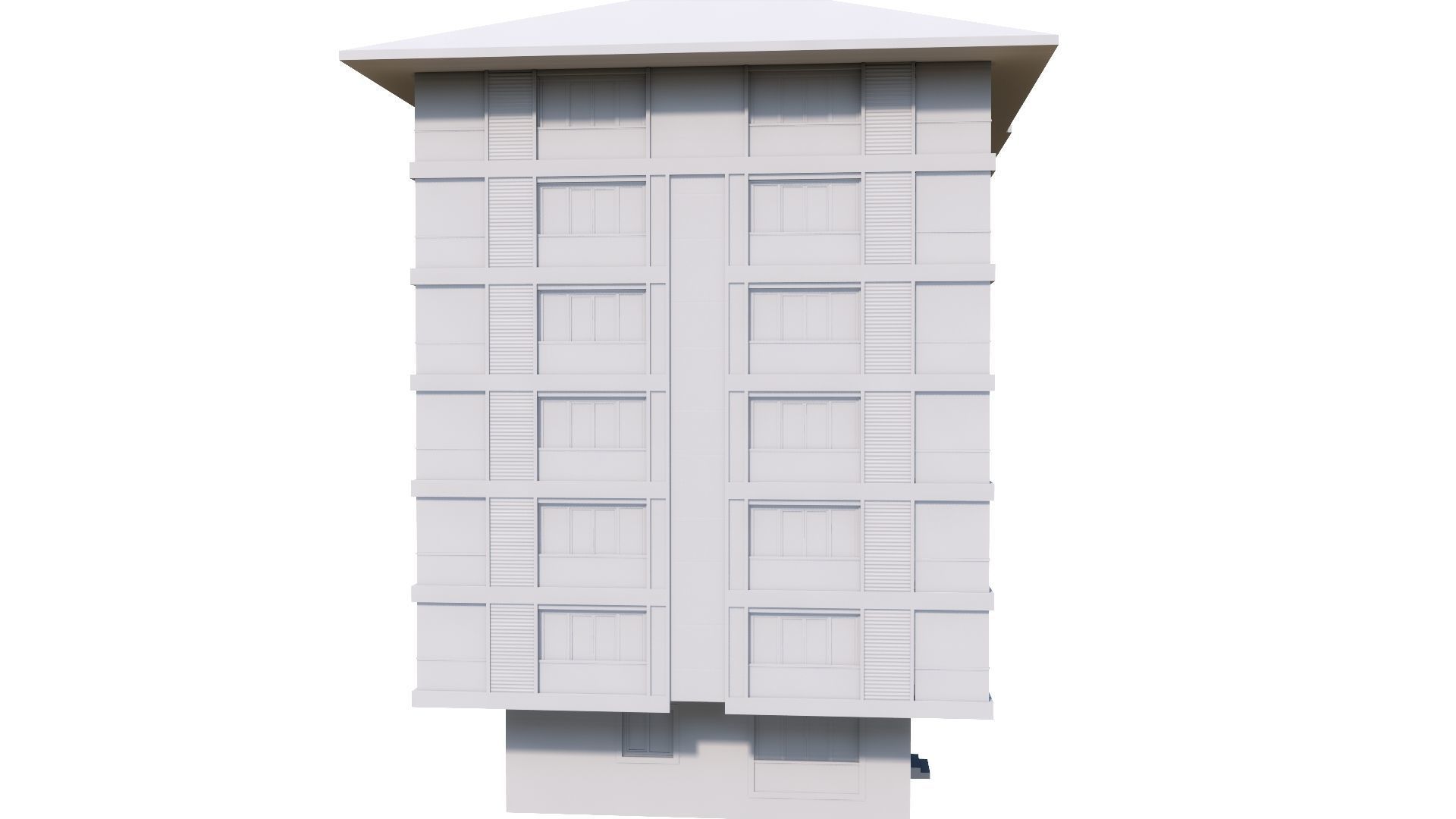 HOUSE 125 Low-poly 3D model_51