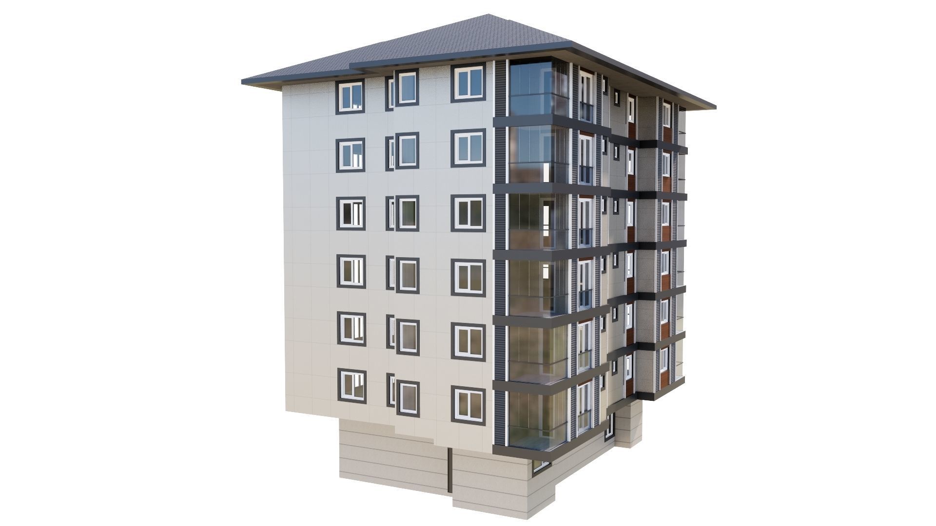 HOUSE 125 Low-poly 3D model_19