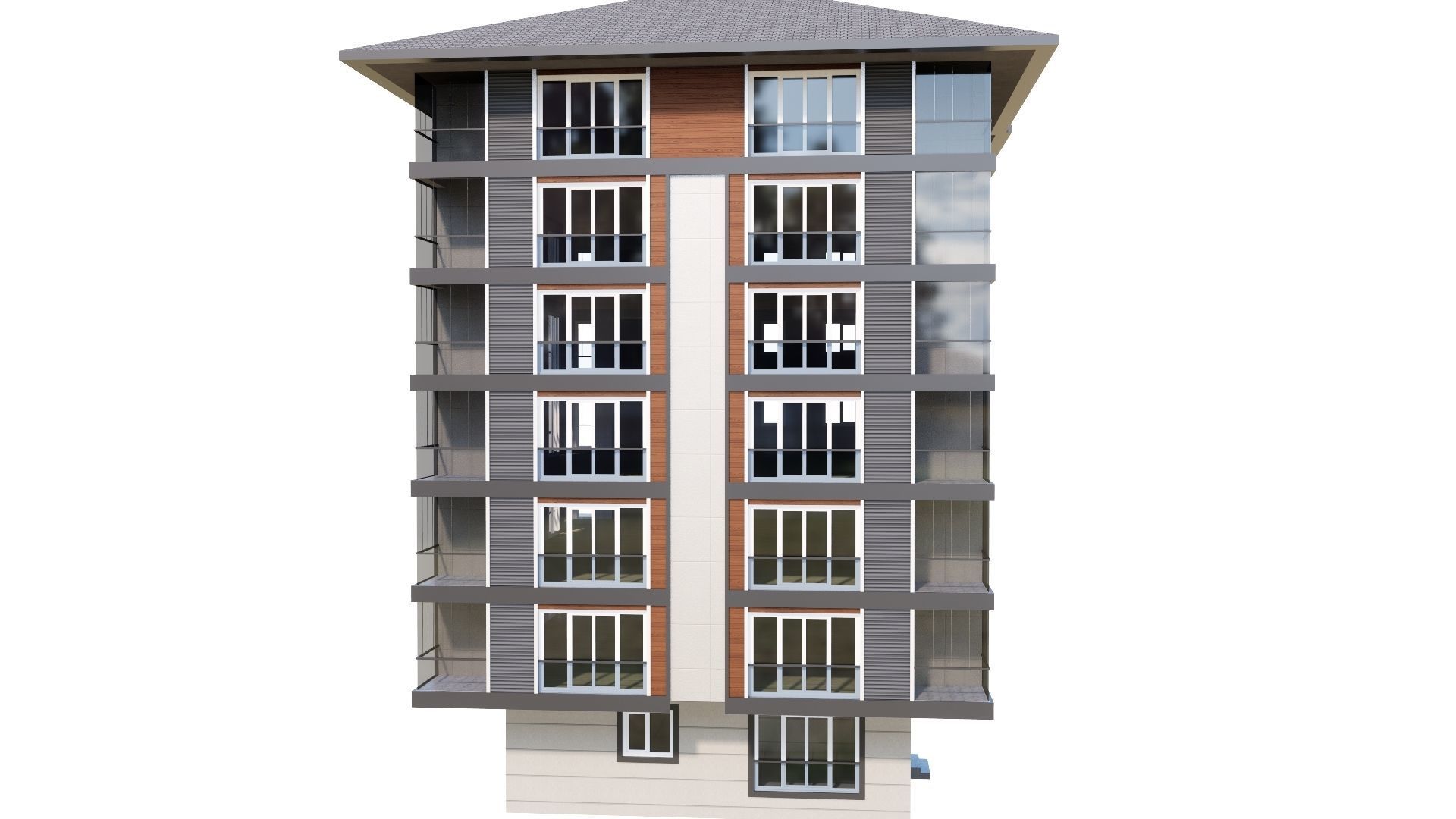 HOUSE 125 Low-poly 3D model_31