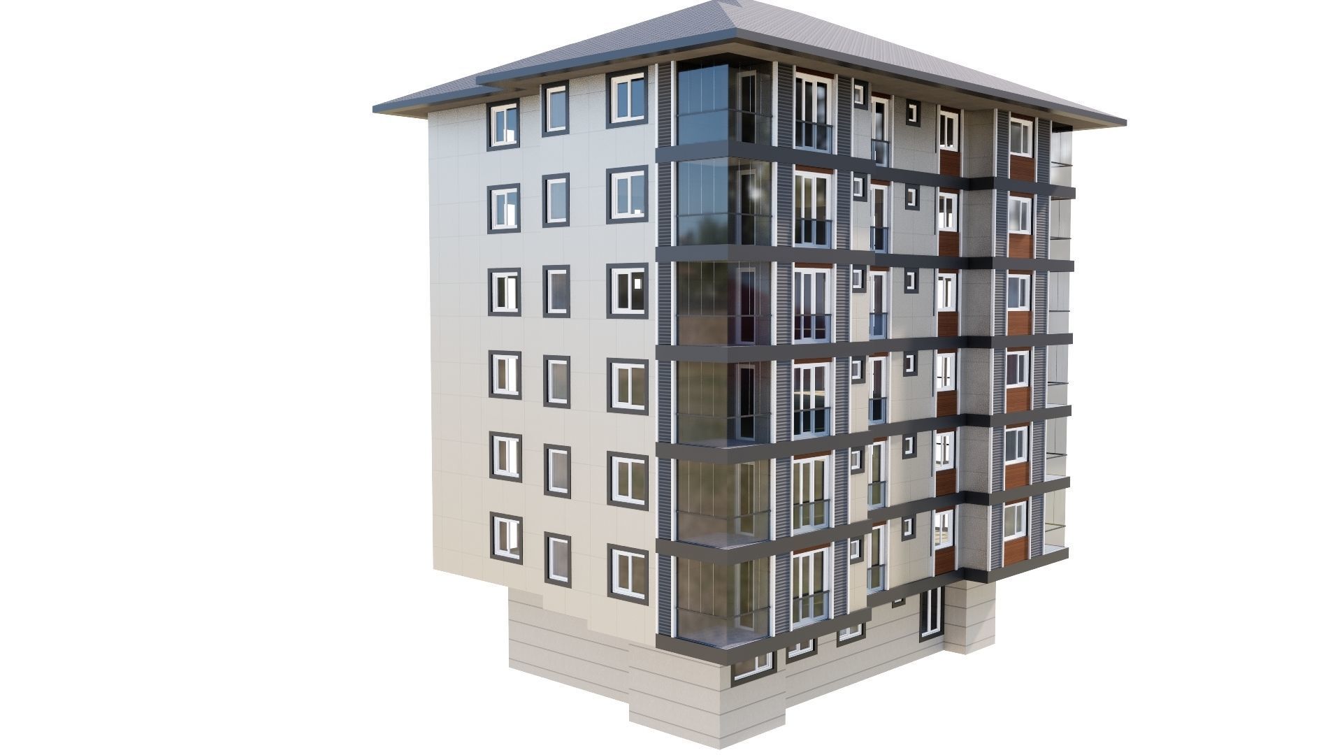 HOUSE 125 Low-poly 3D model_21