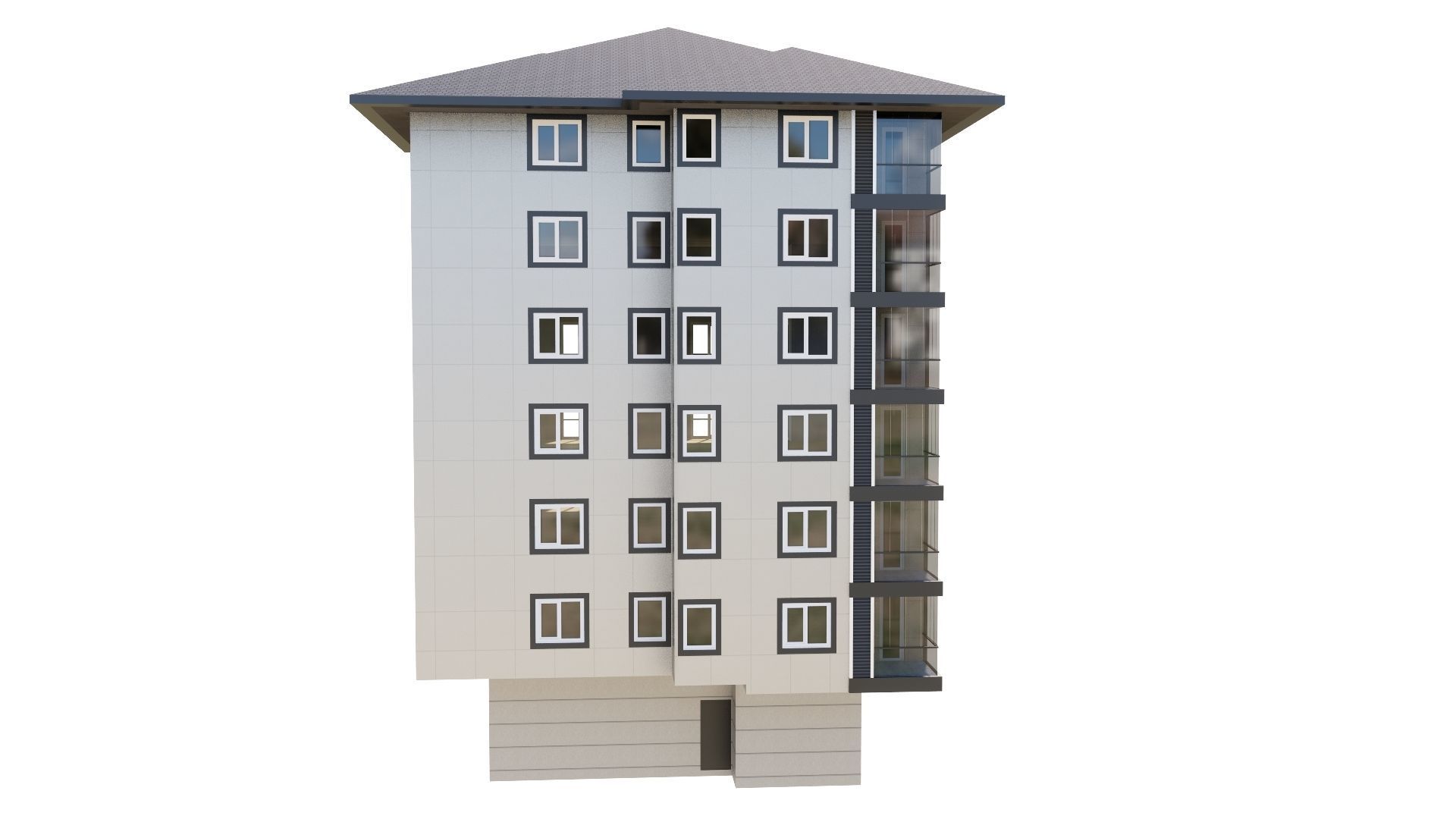 HOUSE 125 Low-poly 3D model_17