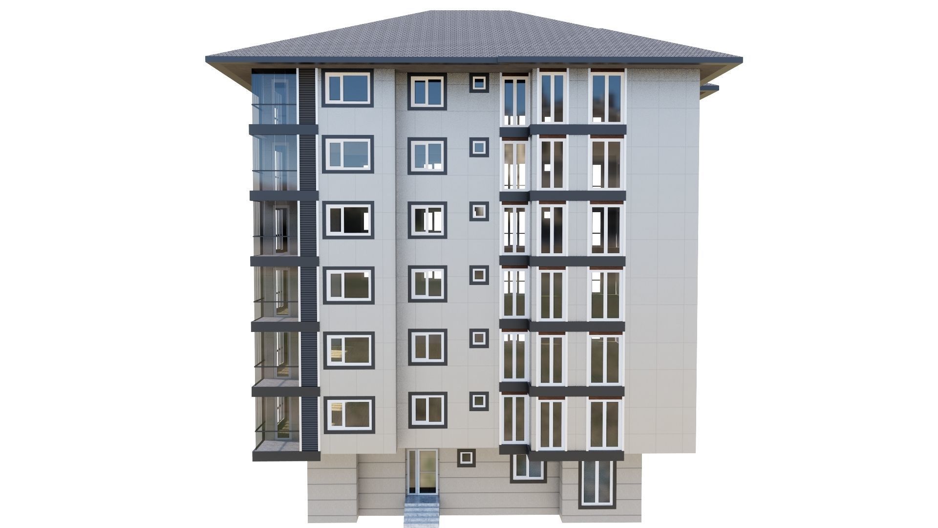 HOUSE 125 Low-poly 3D model_8