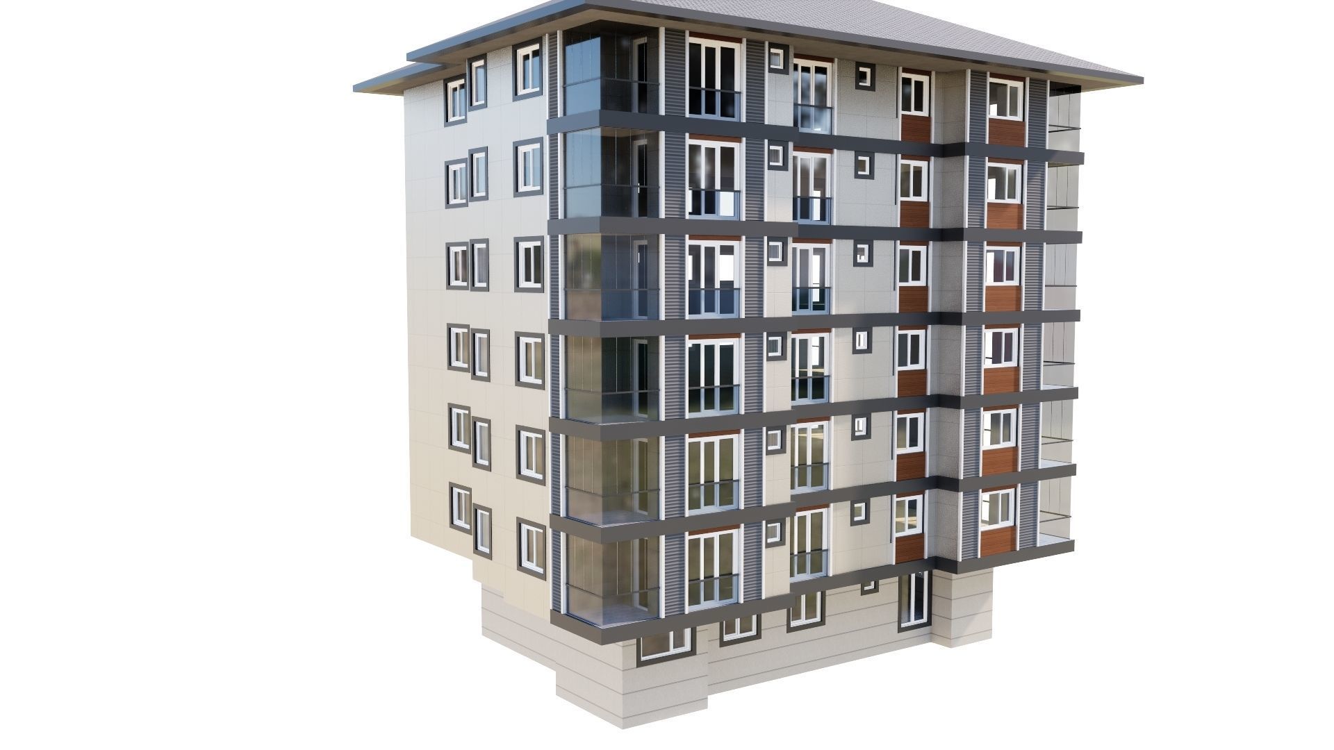 HOUSE 125 Low-poly 3D model_24