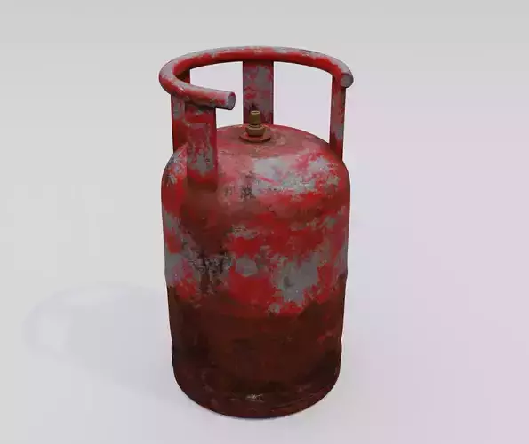 Half-Rusted Gas Cylinder