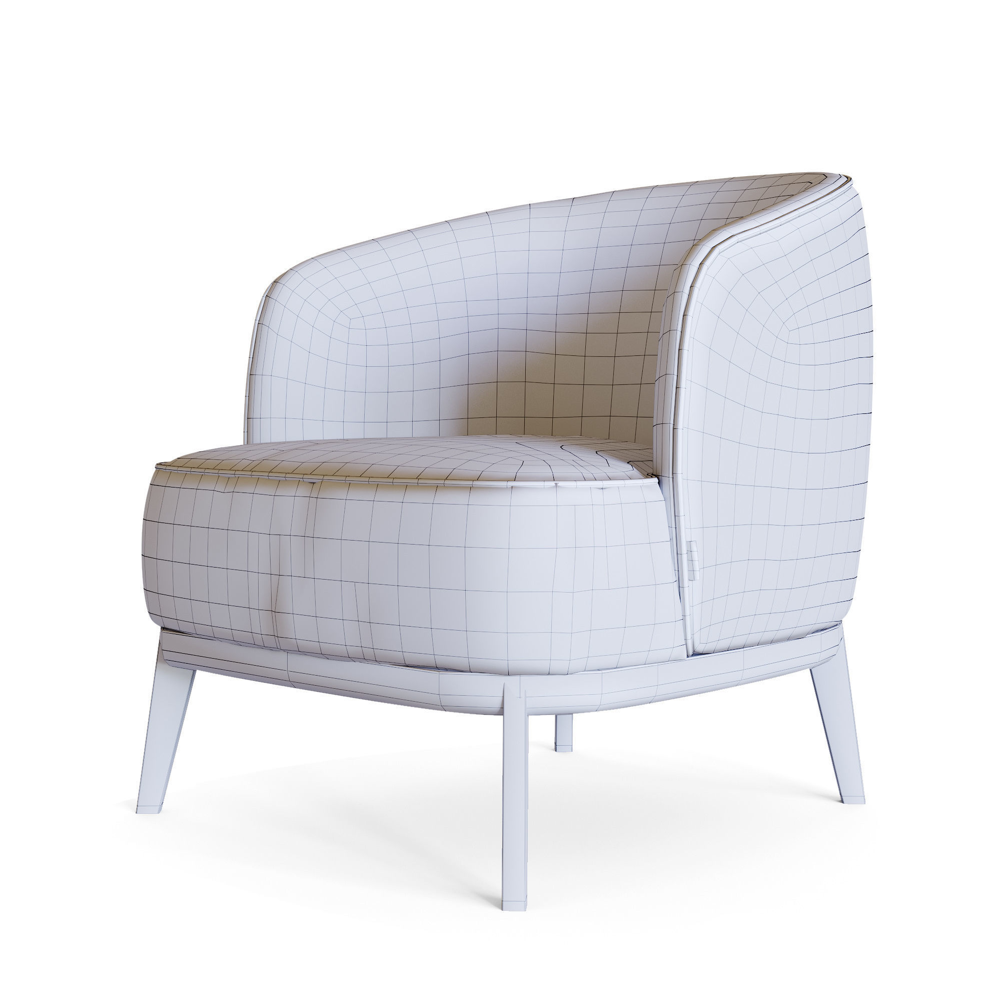 Megan Armchair 3D model_1