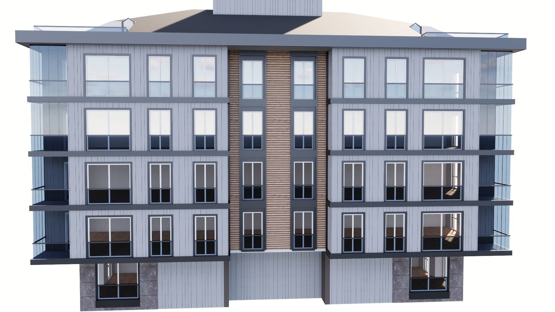 HOUSE 128 Low-poly 3D model_22