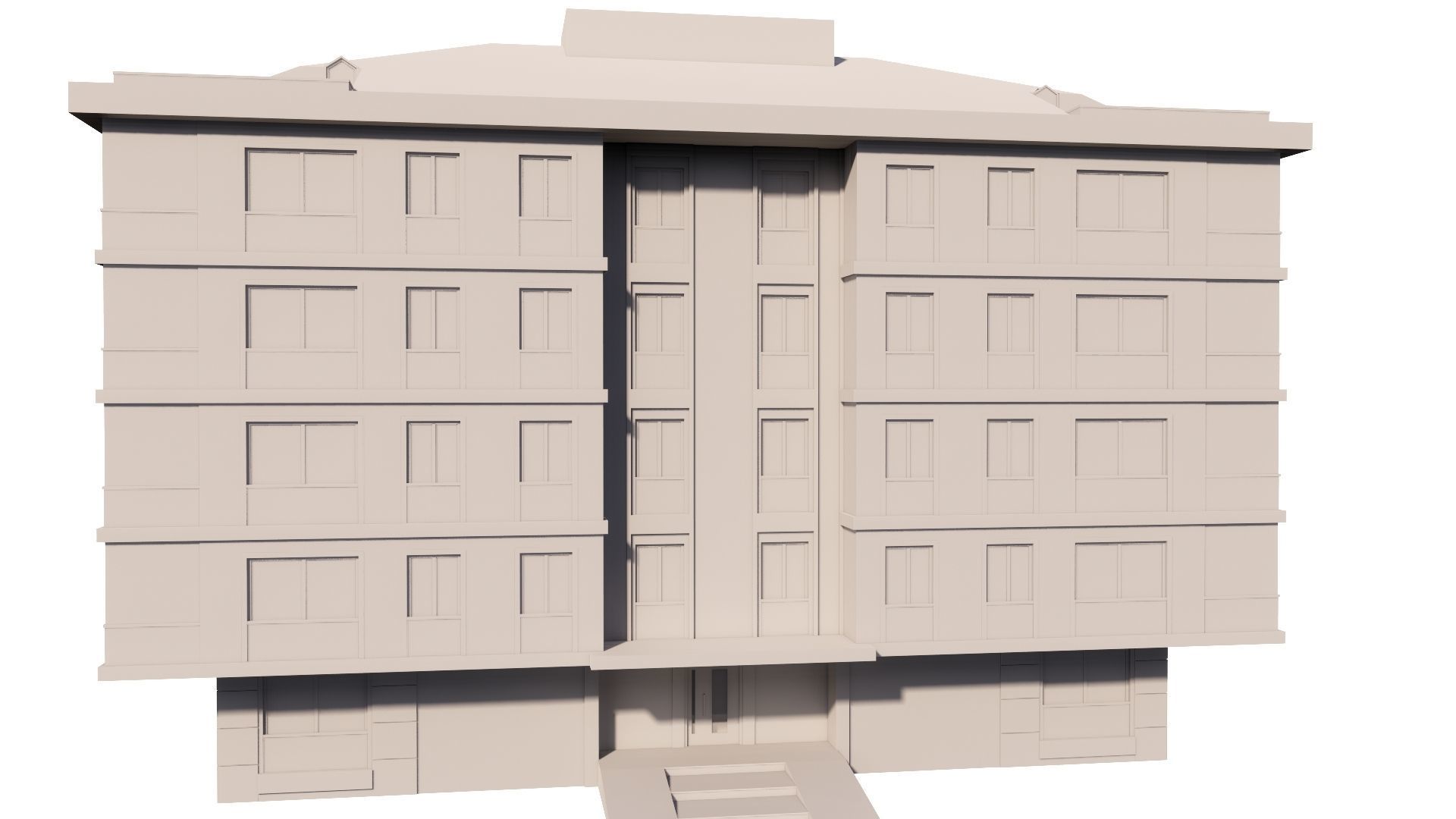 HOUSE 128 Low-poly 3D model_52