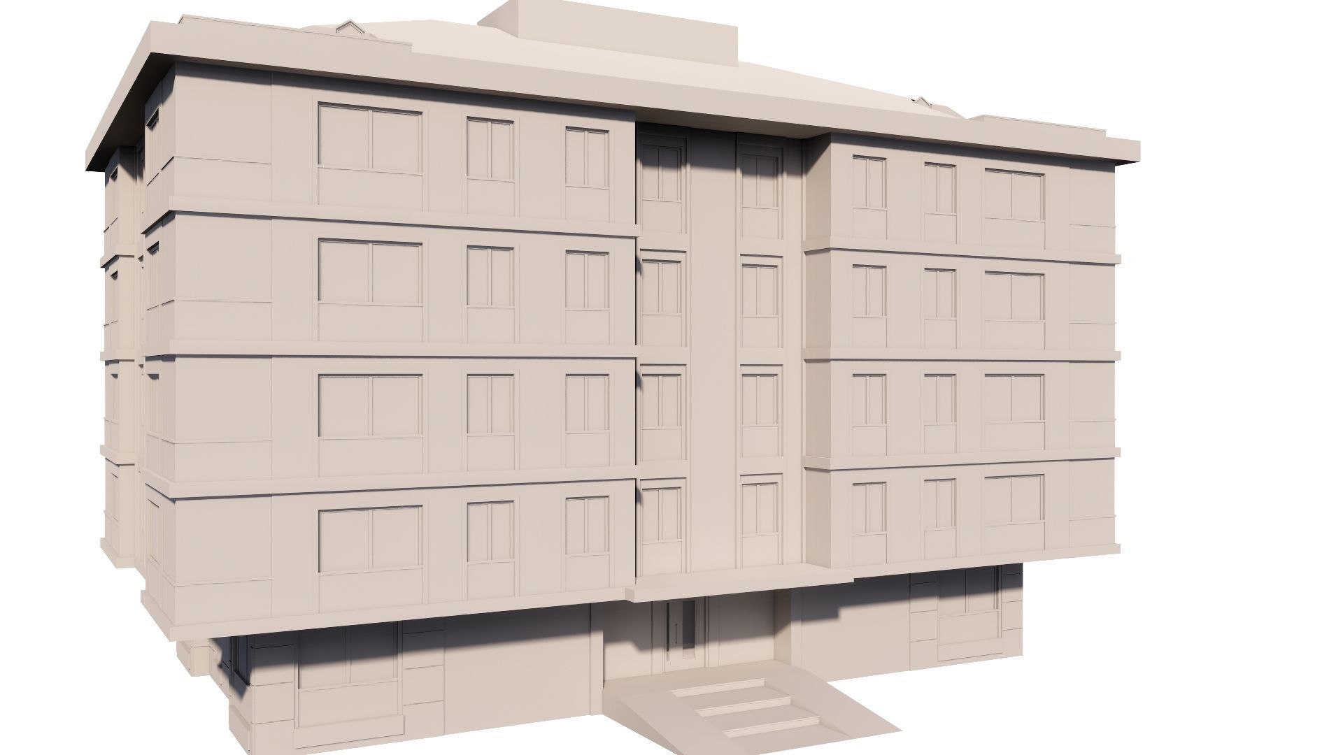 HOUSE 128 Low-poly 3D model_47