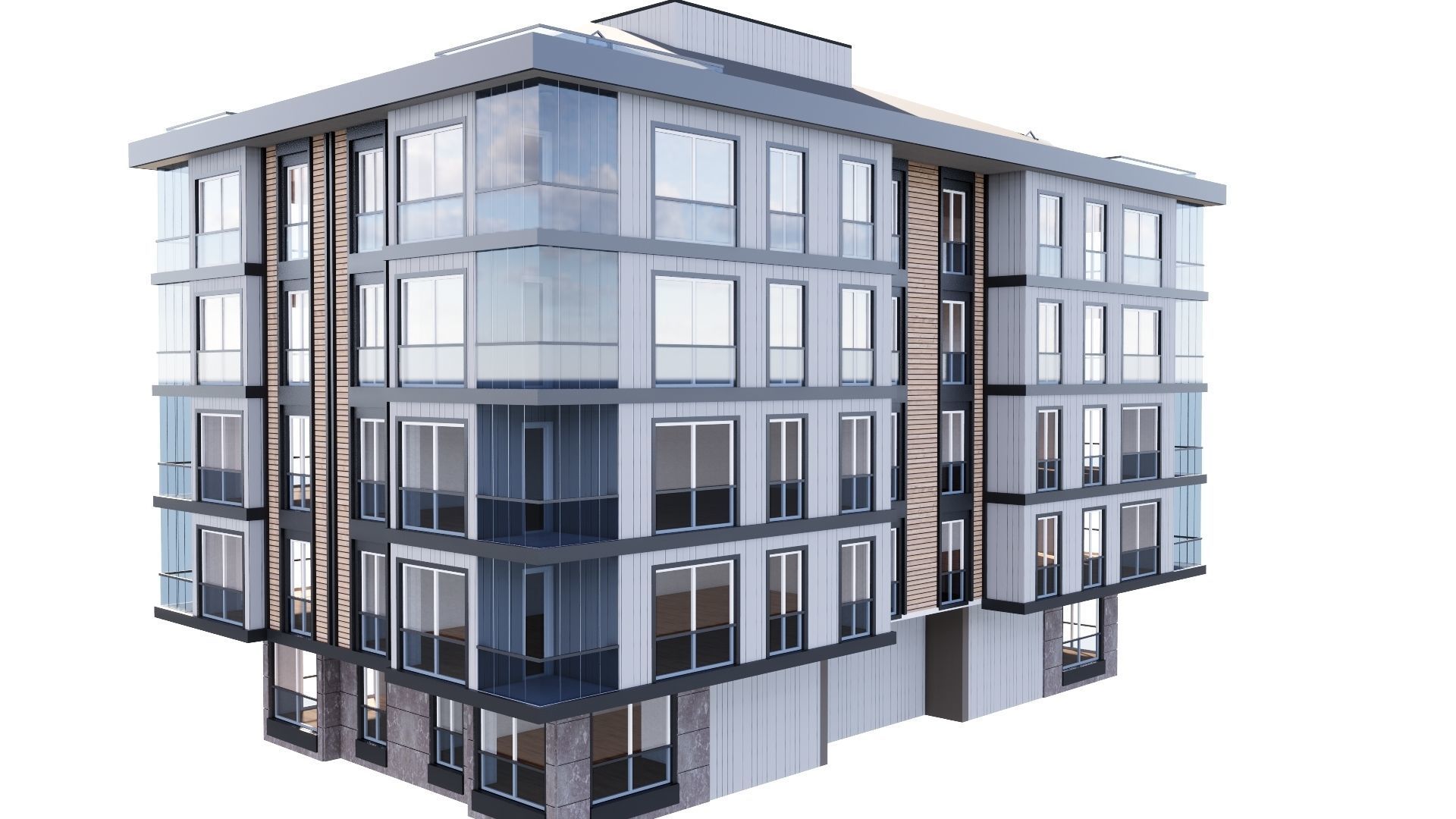 HOUSE 128 Low-poly 3D model_15