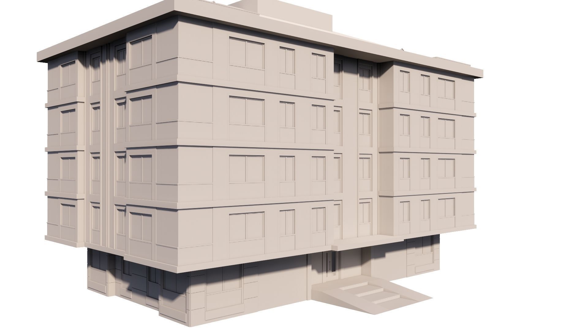 HOUSE 128 Low-poly 3D model_43