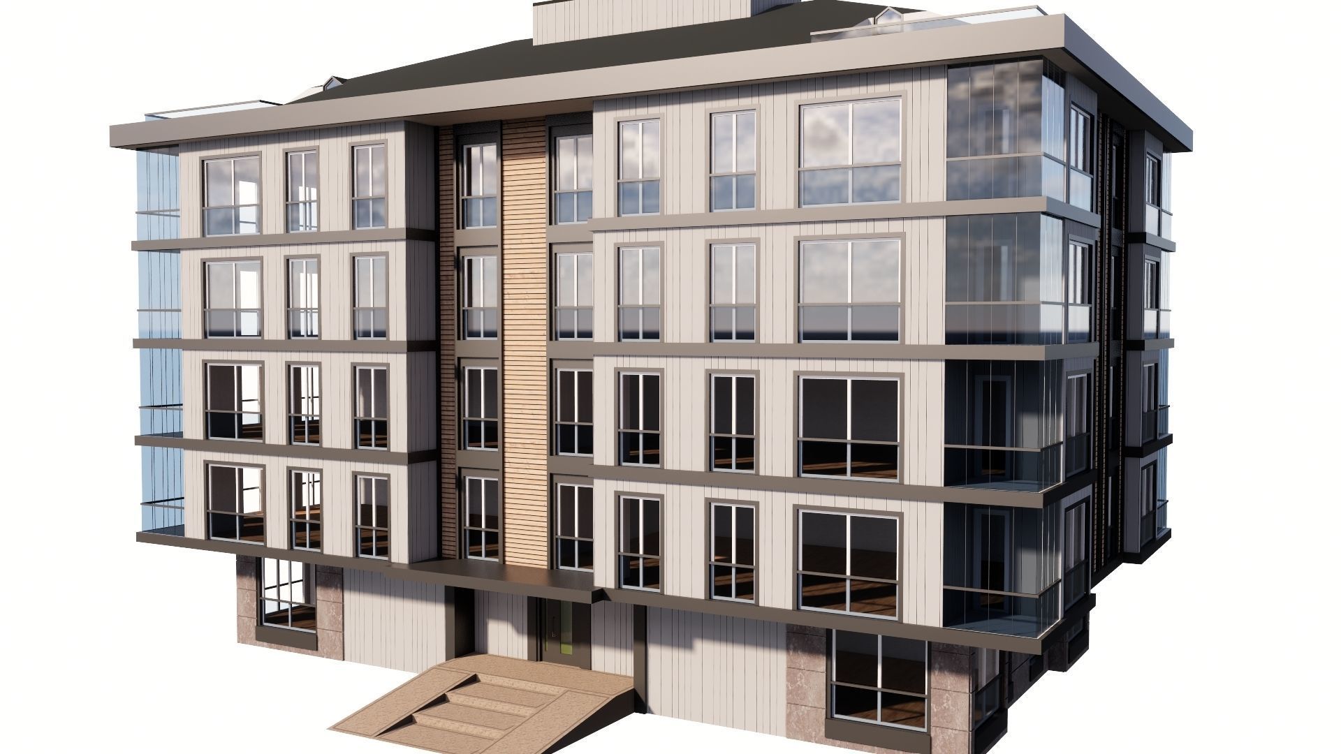 HOUSE 128 Low-poly 3D model_40