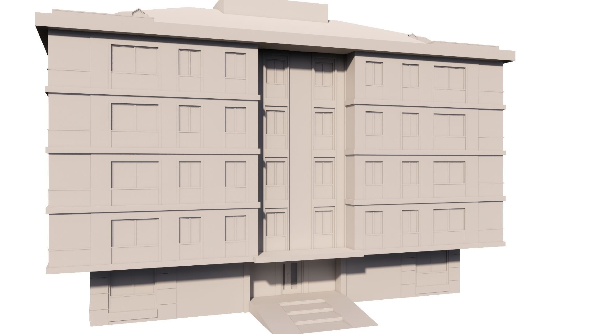 HOUSE 128 Low-poly 3D model_50