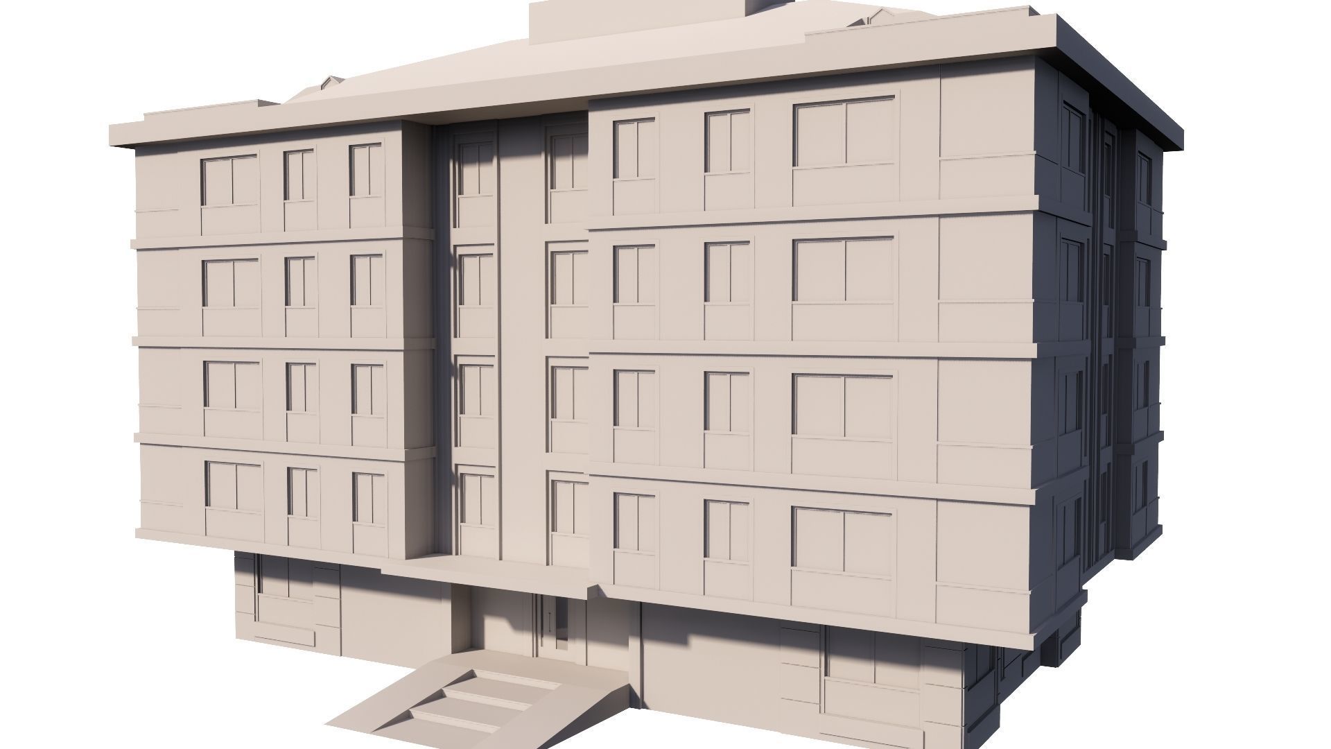 HOUSE 128 Low-poly 3D model_59