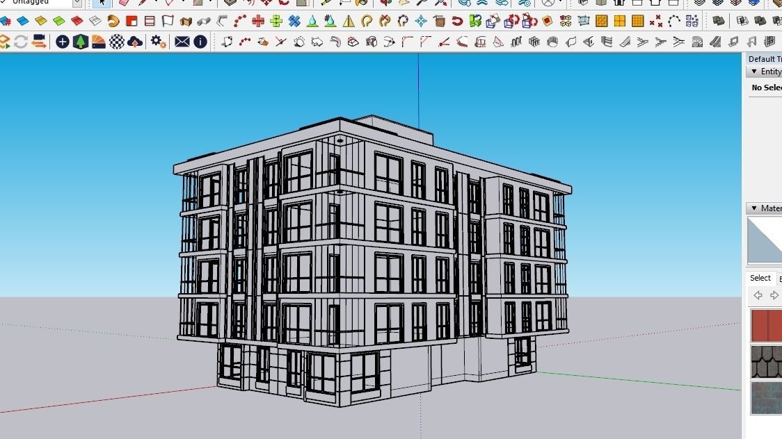HOUSE 128 Low-poly 3D model_5