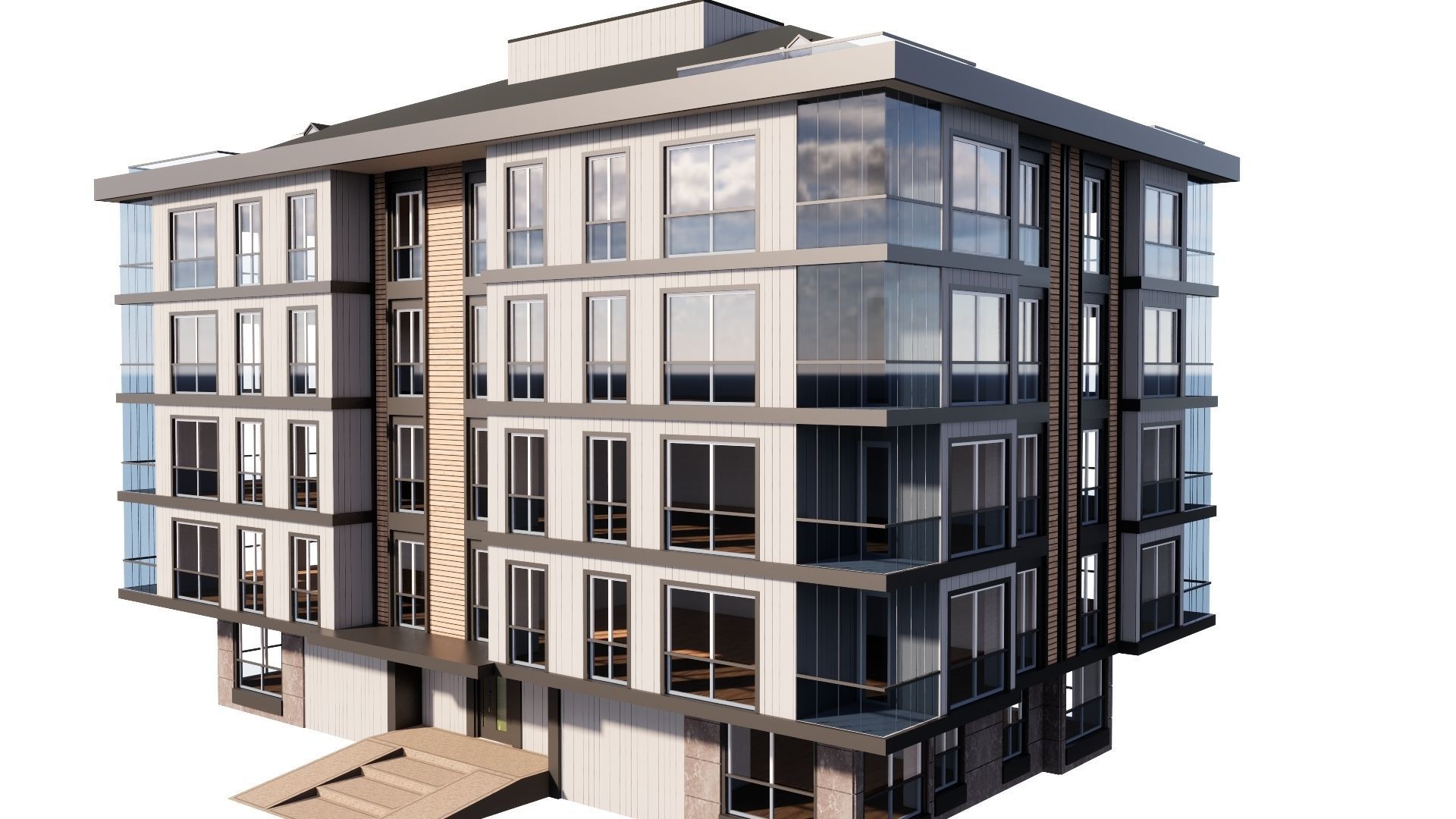 HOUSE 128 Low-poly 3D model_42