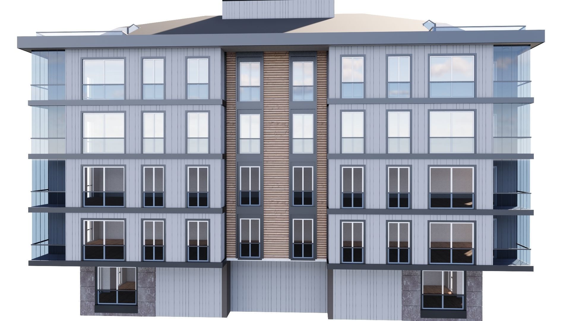 HOUSE 128 Low-poly 3D model_23