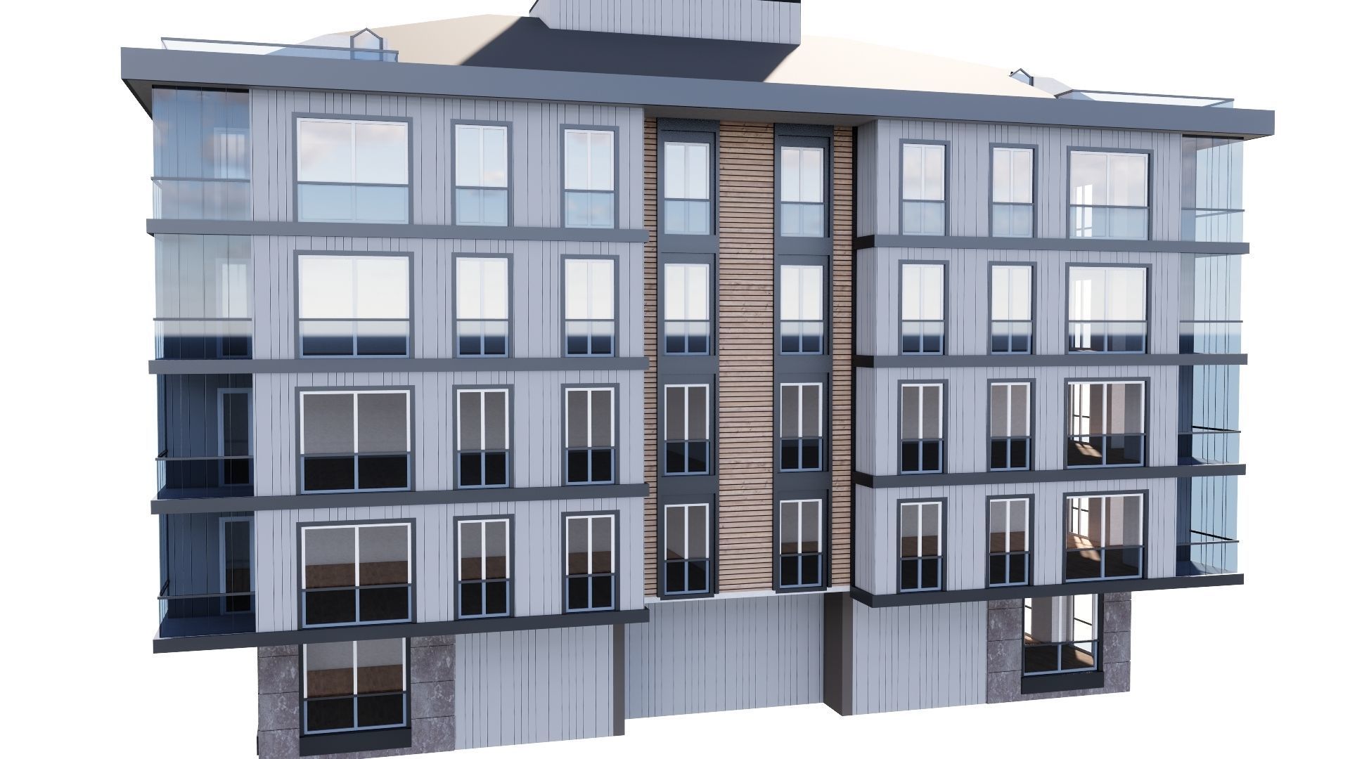 HOUSE 128 Low-poly 3D model_19