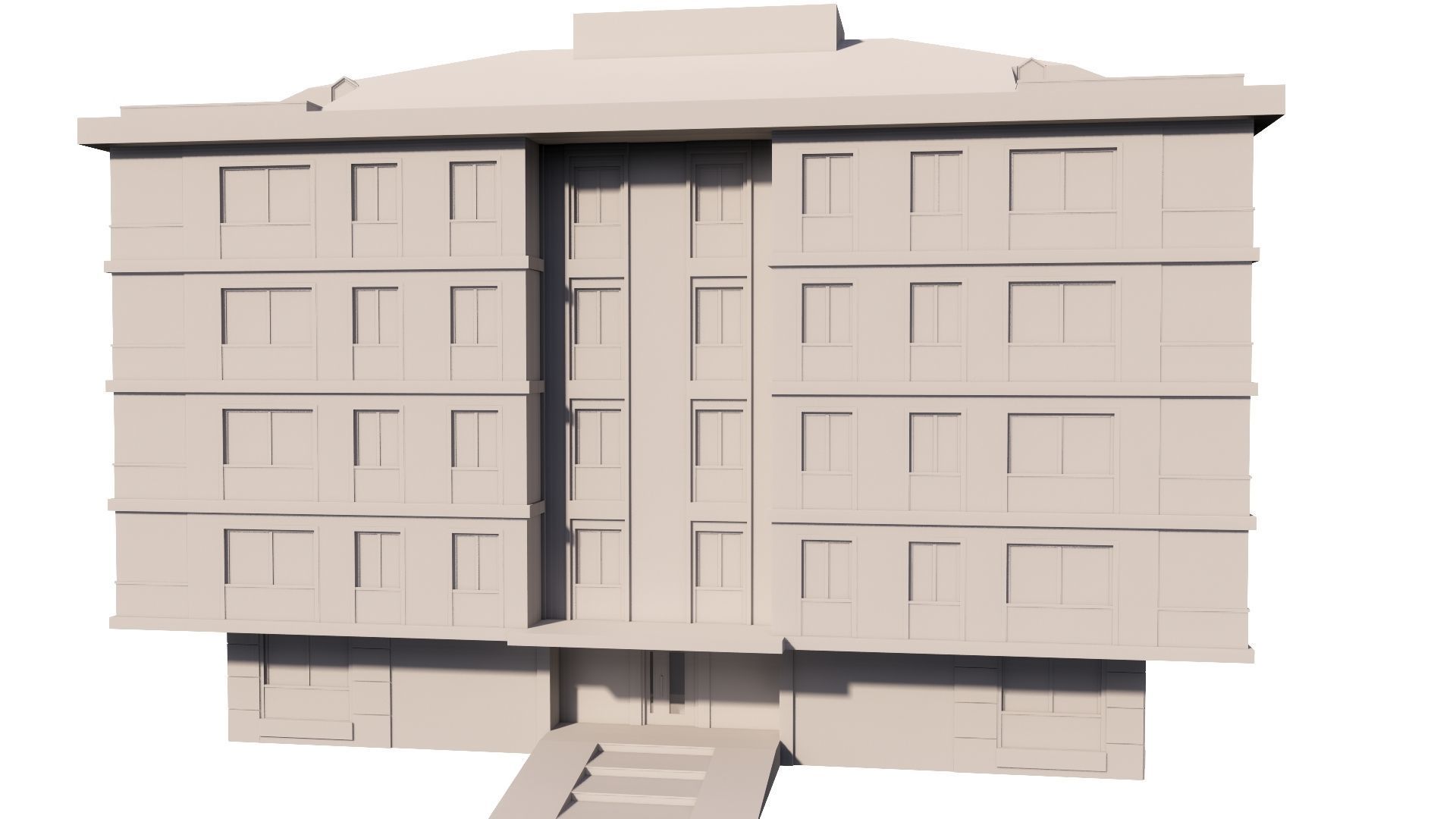 HOUSE 128 Low-poly 3D model_55