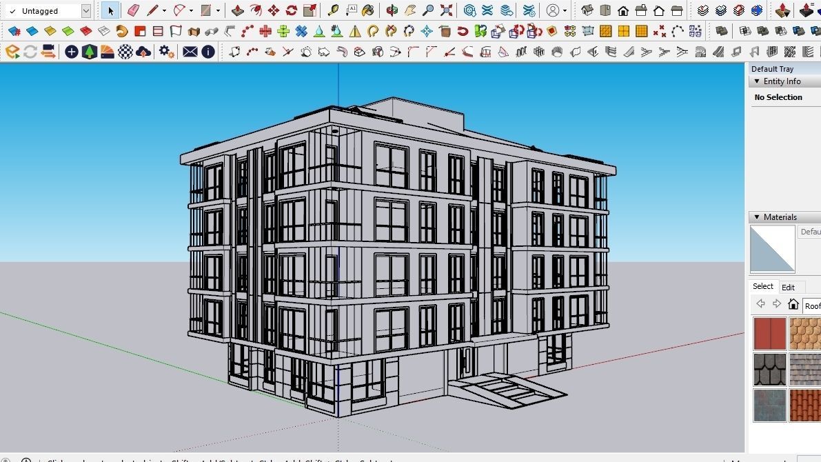 HOUSE 128 Low-poly 3D model_3