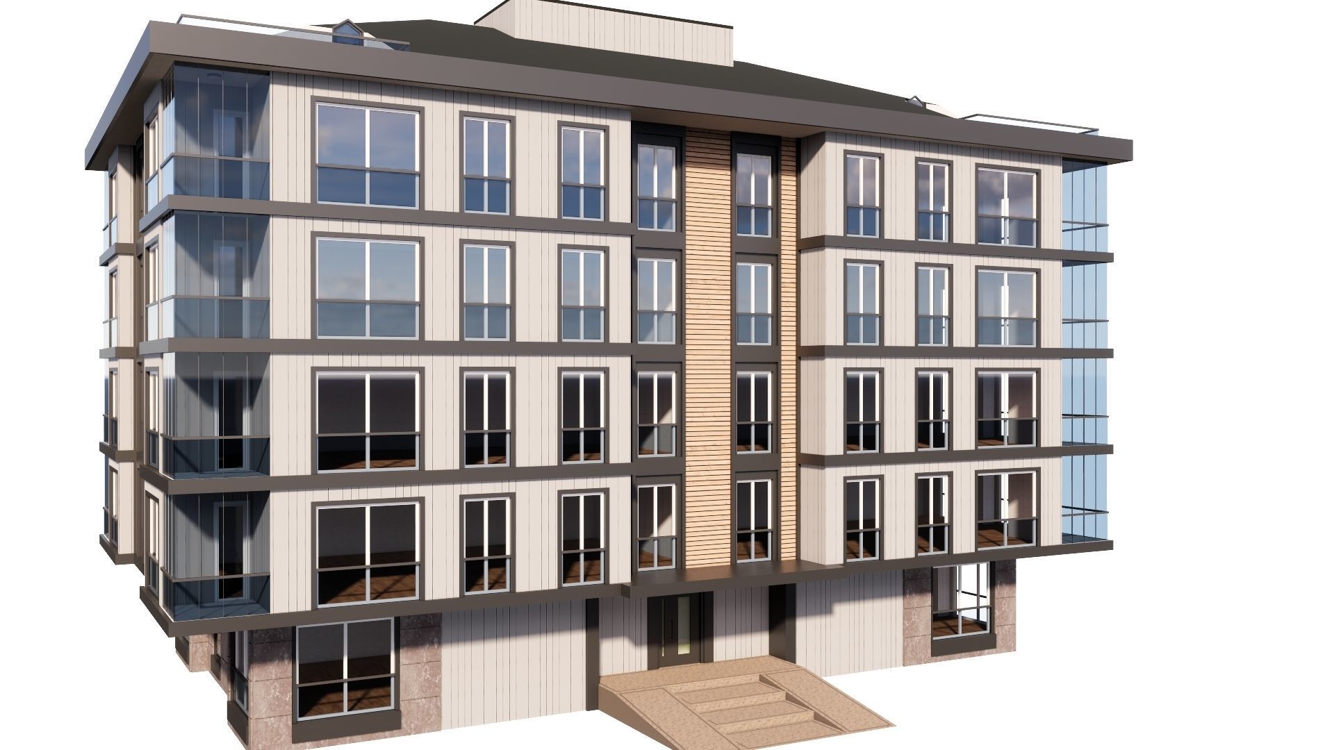 HOUSE 128 Low-poly 3D model_26