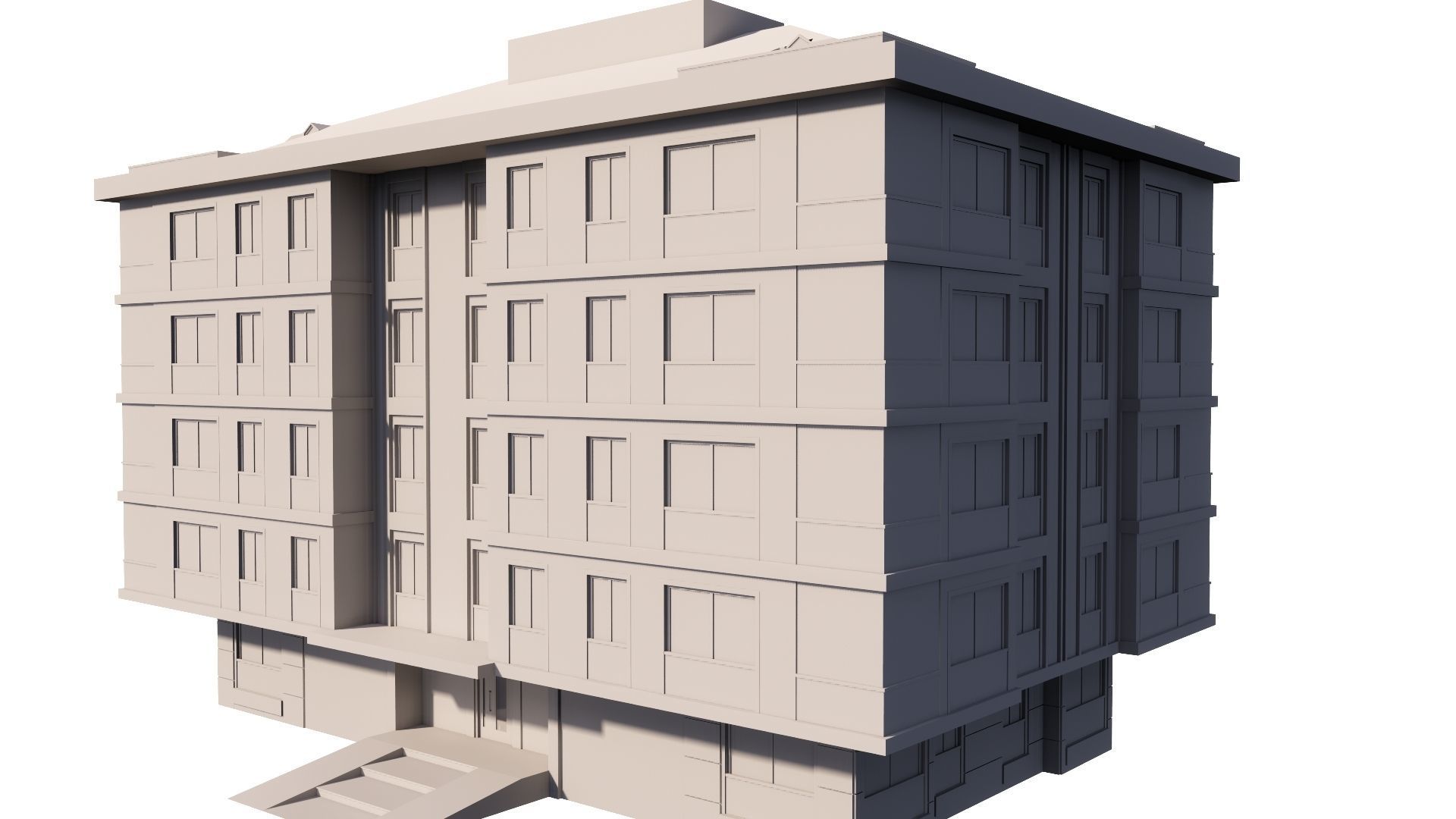 HOUSE 128 Low-poly 3D model_62