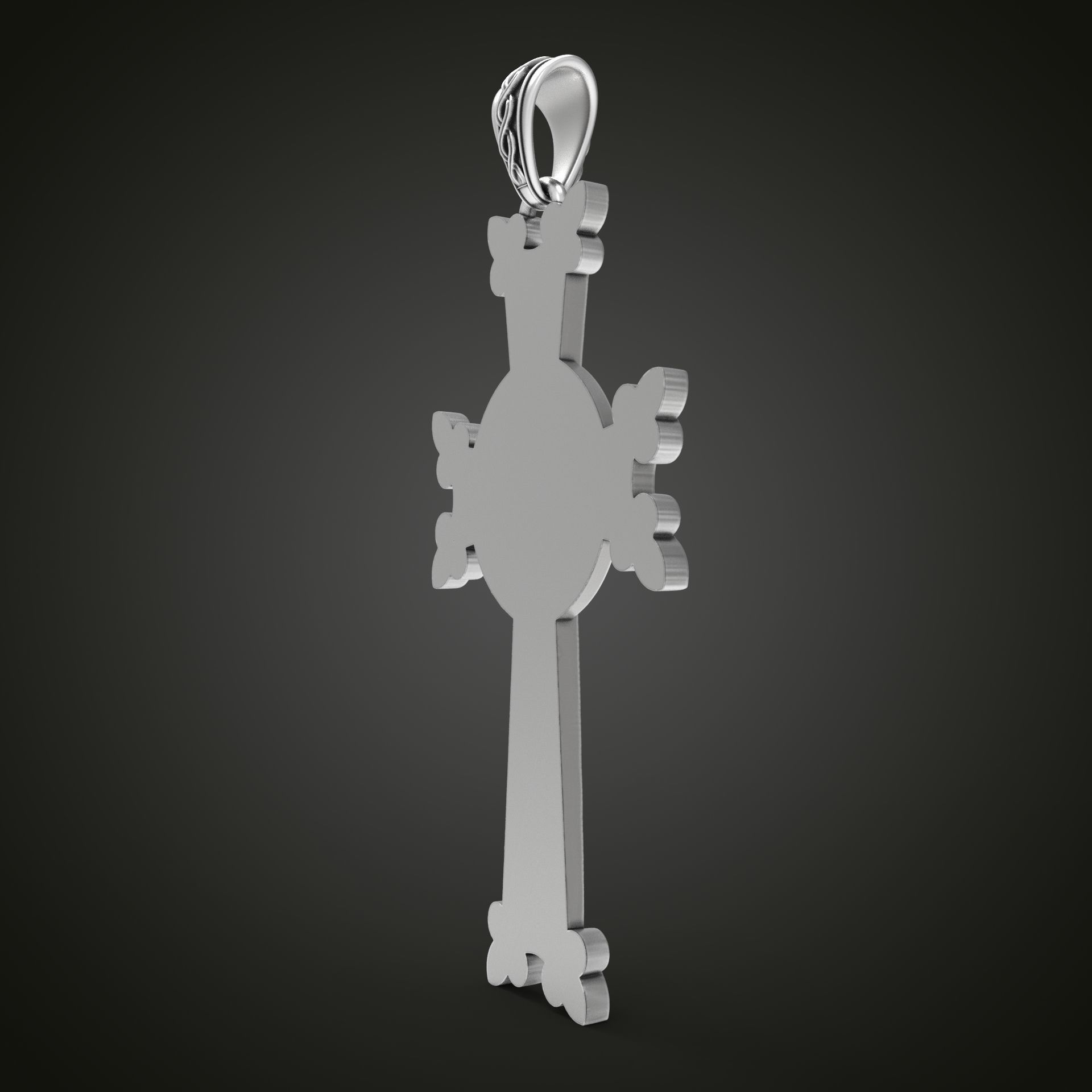 Khachkar Armenian cross 3D print model_17