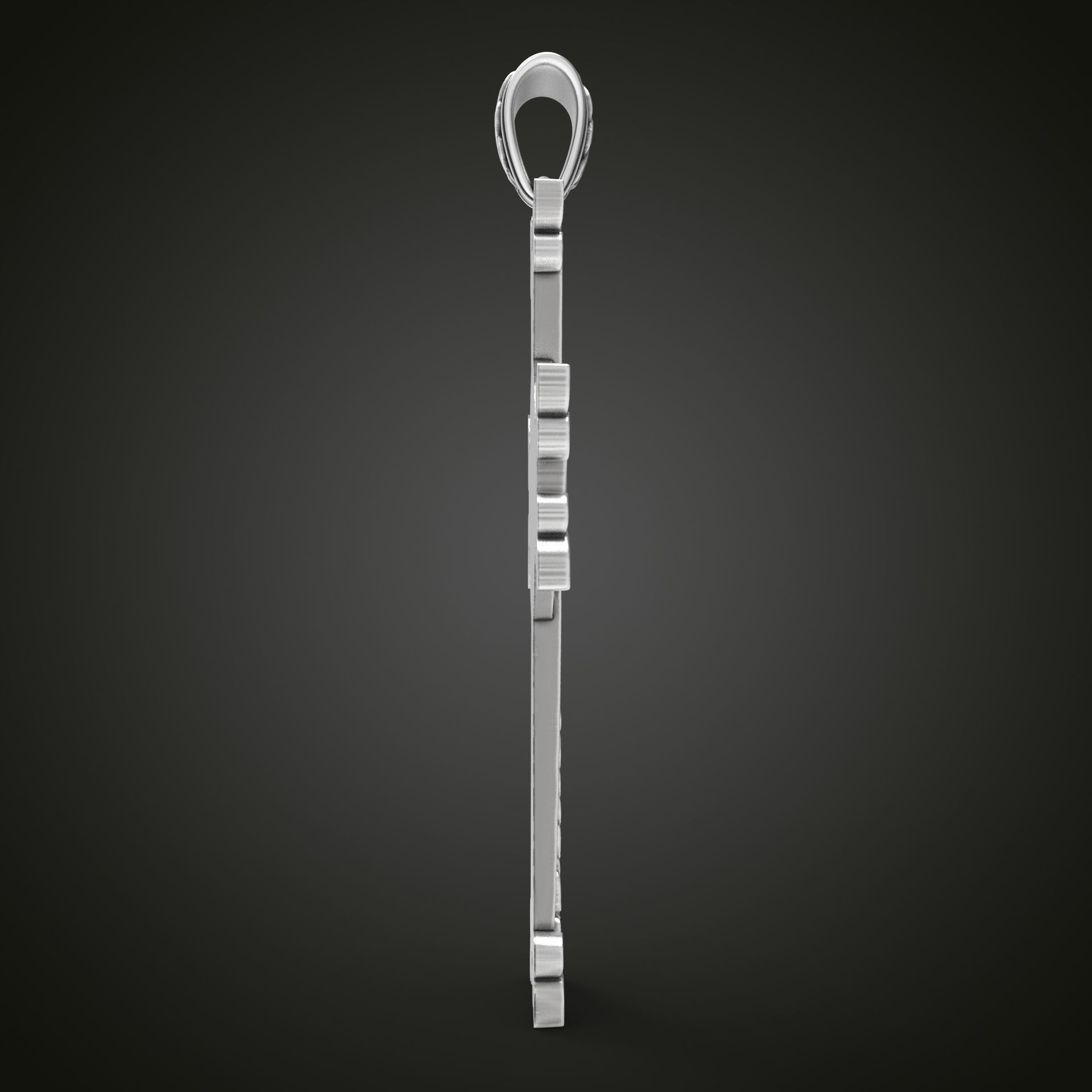 Khachkar Armenian cross 3D print model_19