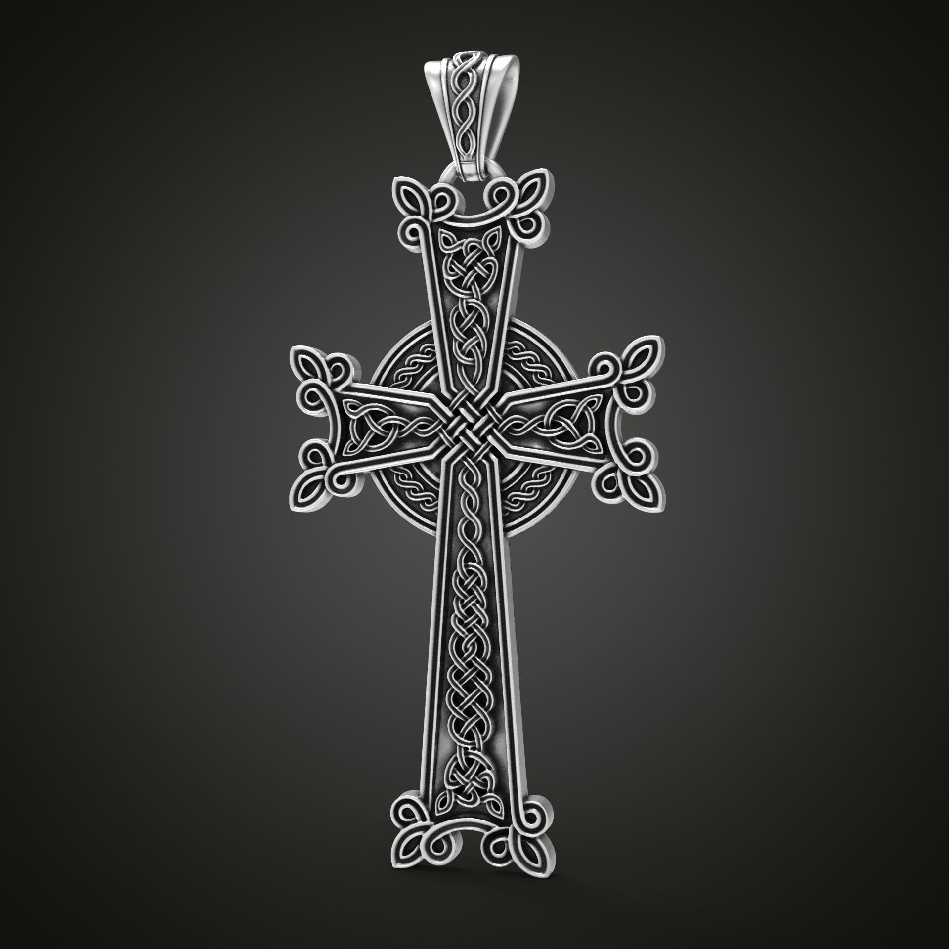 Khachkar Armenian cross 3D print model_2