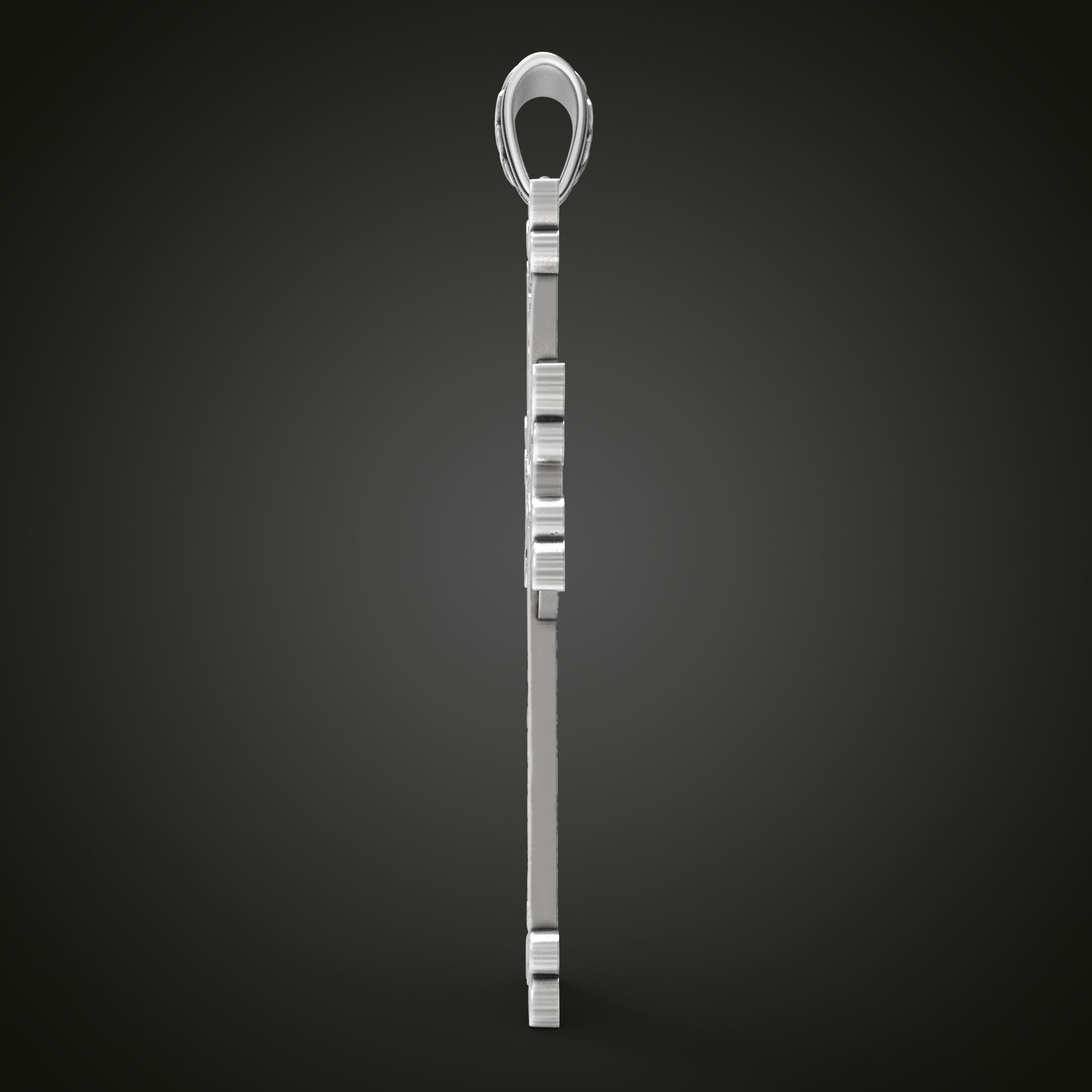 Khachkar Armenian cross 3D print model_7