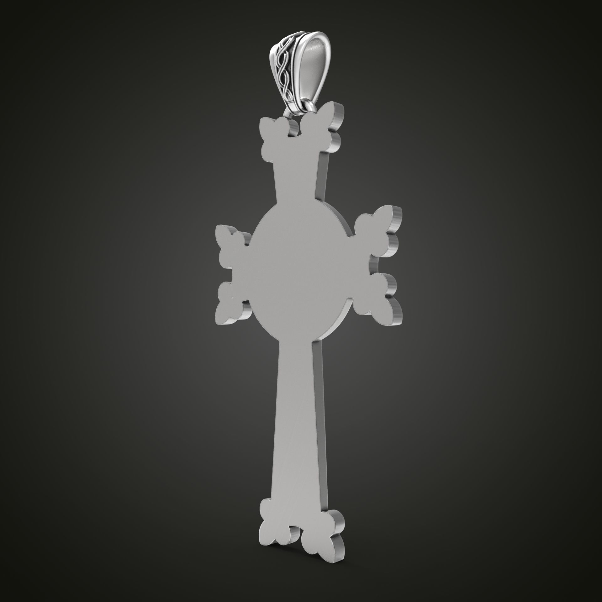 Khachkar Armenian cross 3D print model_16