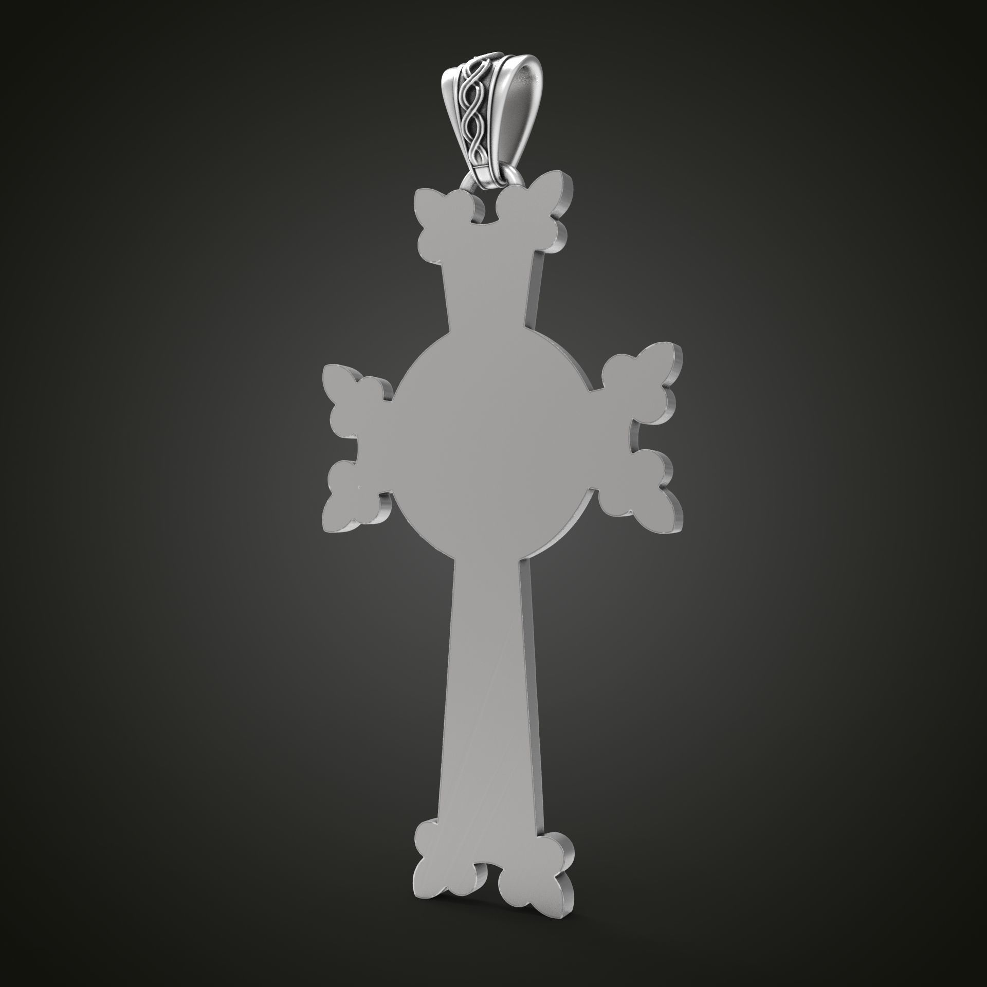 Khachkar Armenian cross 3D print model_15