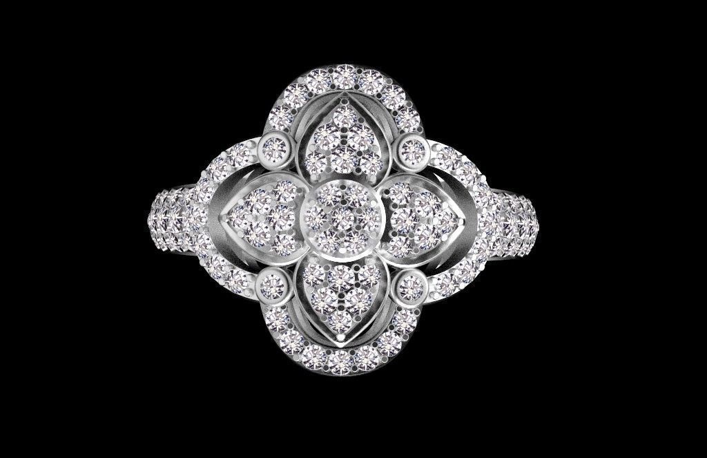 ring  earrings 3D print model_9