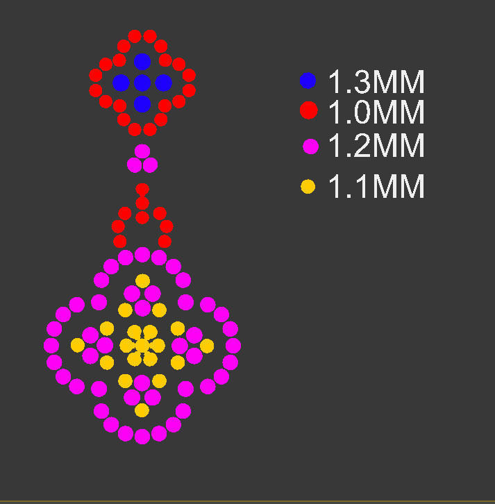 ring  earrings 3D print model_6